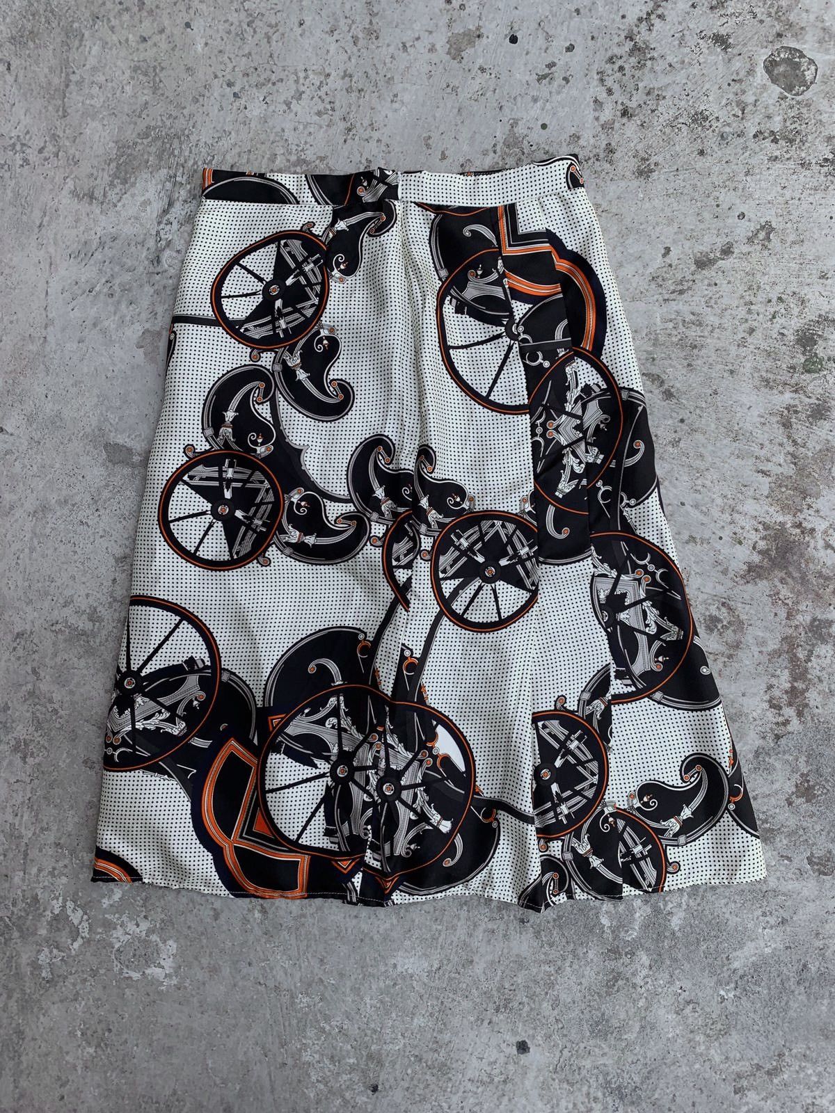 Hermes Silk Printed Skirt Size 28" / US 6 / IT 42 - 8 Thumbnail