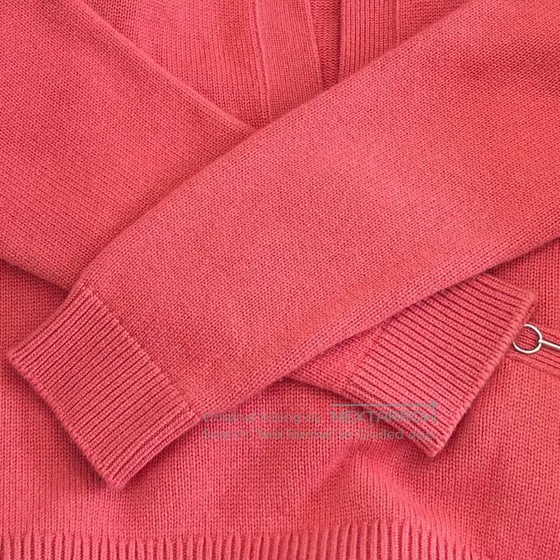 Hermes Hermes Colorless V neck long sleeve cashmere sweater Size XS / US 0-2 / IT 36-38 - 5 Thumbnail