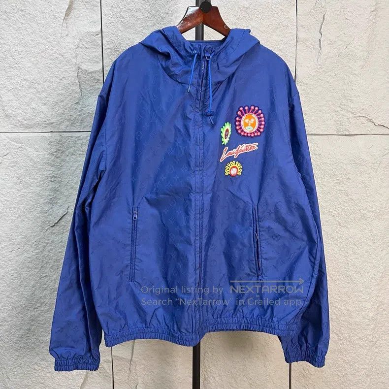Louis Vuitton Louis Vuitton Yayoi Kusama Blue Full Print Trooper Jacket Size US L / EU 52-54 / 3 - 1 Thumbnail