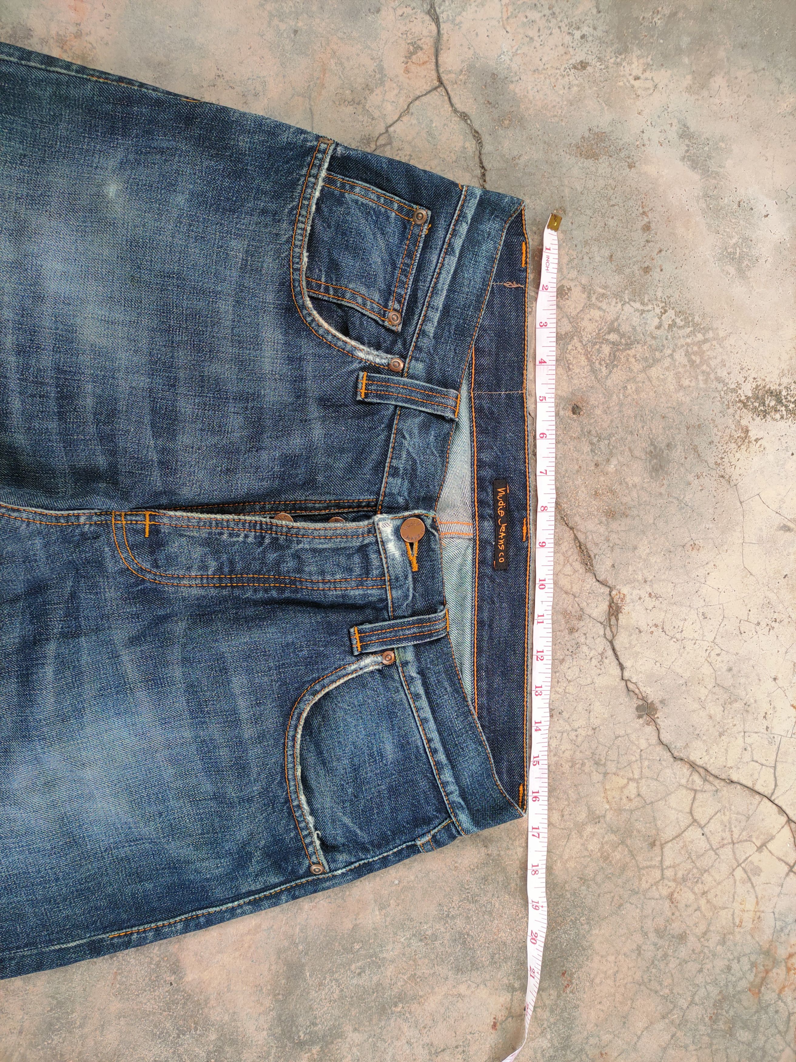 Nudie Jeans W33 VINTAGE NUDIES BUTTONFLY FADED DISTRESSED JEANS PANTS Size US 33 - 8 Thumbnail