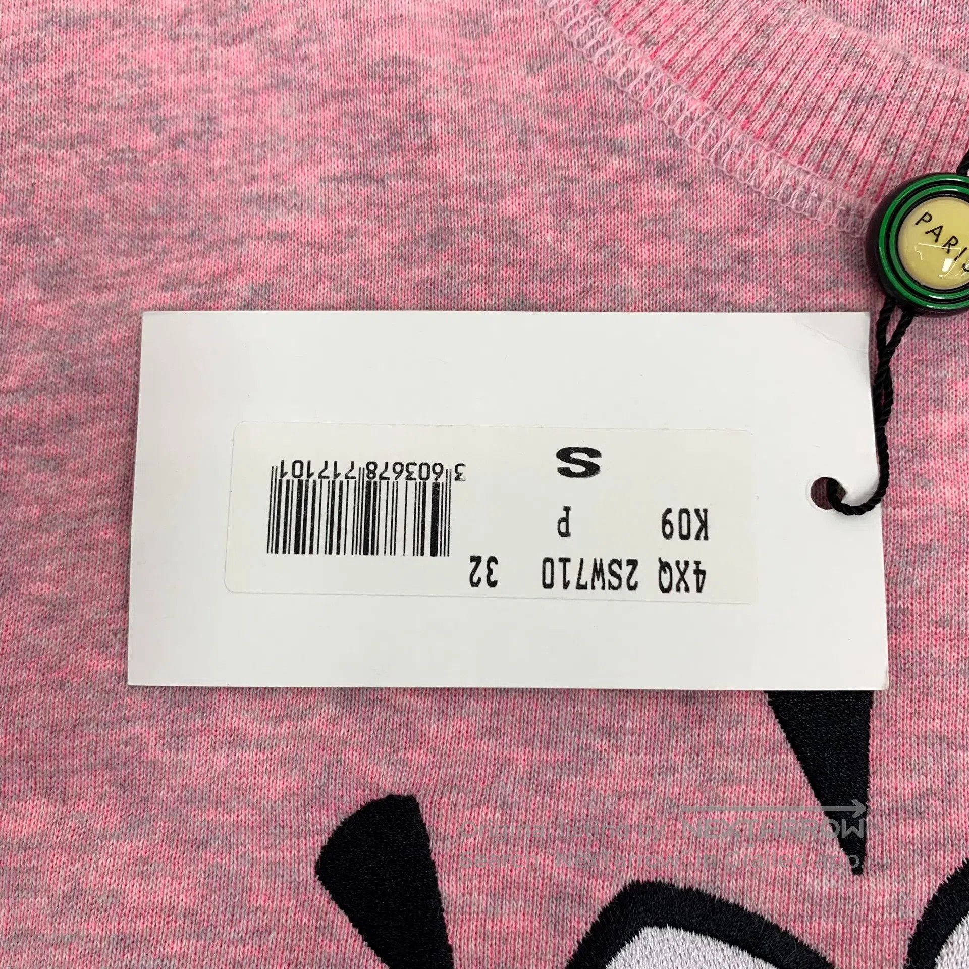 Kenzo Kenzo Pink logo eye embroidery round neck long sleeve swea Size US S / EU 44-46 / 1 - 7 Thumbnail