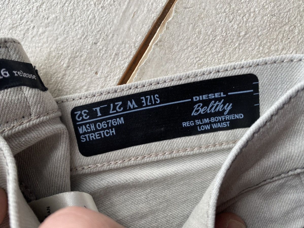 Diesel NWT Luxury Y2K Diesel Belthy Slim Boyfriend Jeans Distressed Size 27" / US 4 / IT 40 - 10 Thumbnail