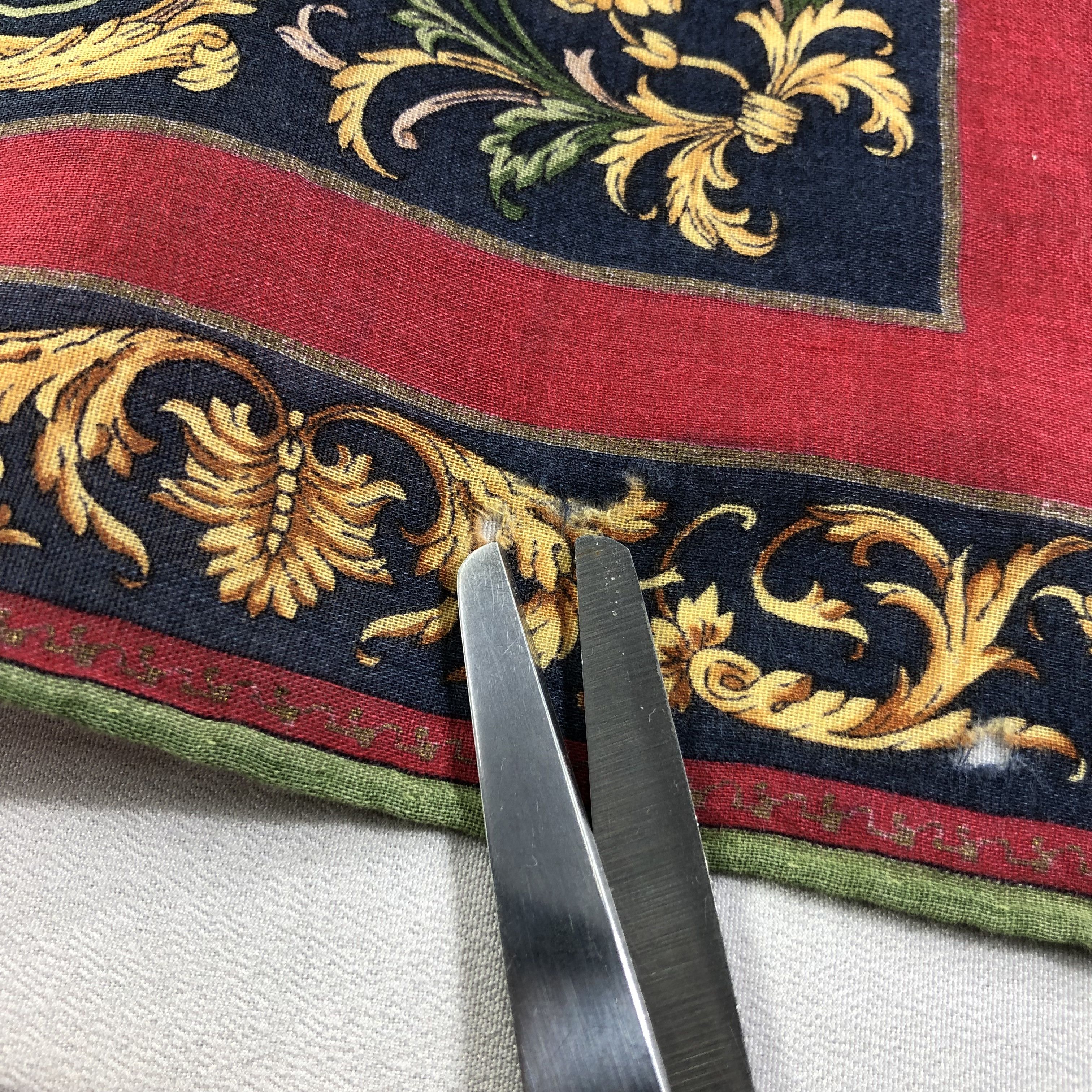 Celine × Vintage Celine Hand Rolled Handkerchief Neckerchief Bandana H1716 Size ONE SIZE - 10 Thumbnail