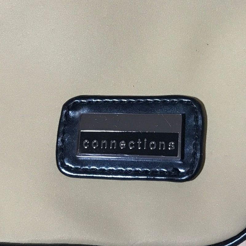 Other Connections Y2K Retro Hobo Shoulder Purse Beige Black Trim Size ONE SIZE - 5 Thumbnail