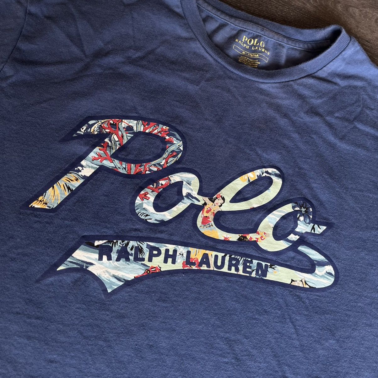 Polo Ralph Lauren × Vintage Vintage Polo Ralph Lauren Hawaiian Script Graphic Logo Tee Size US M / EU 48-50 / 2 - 3 Thumbnail