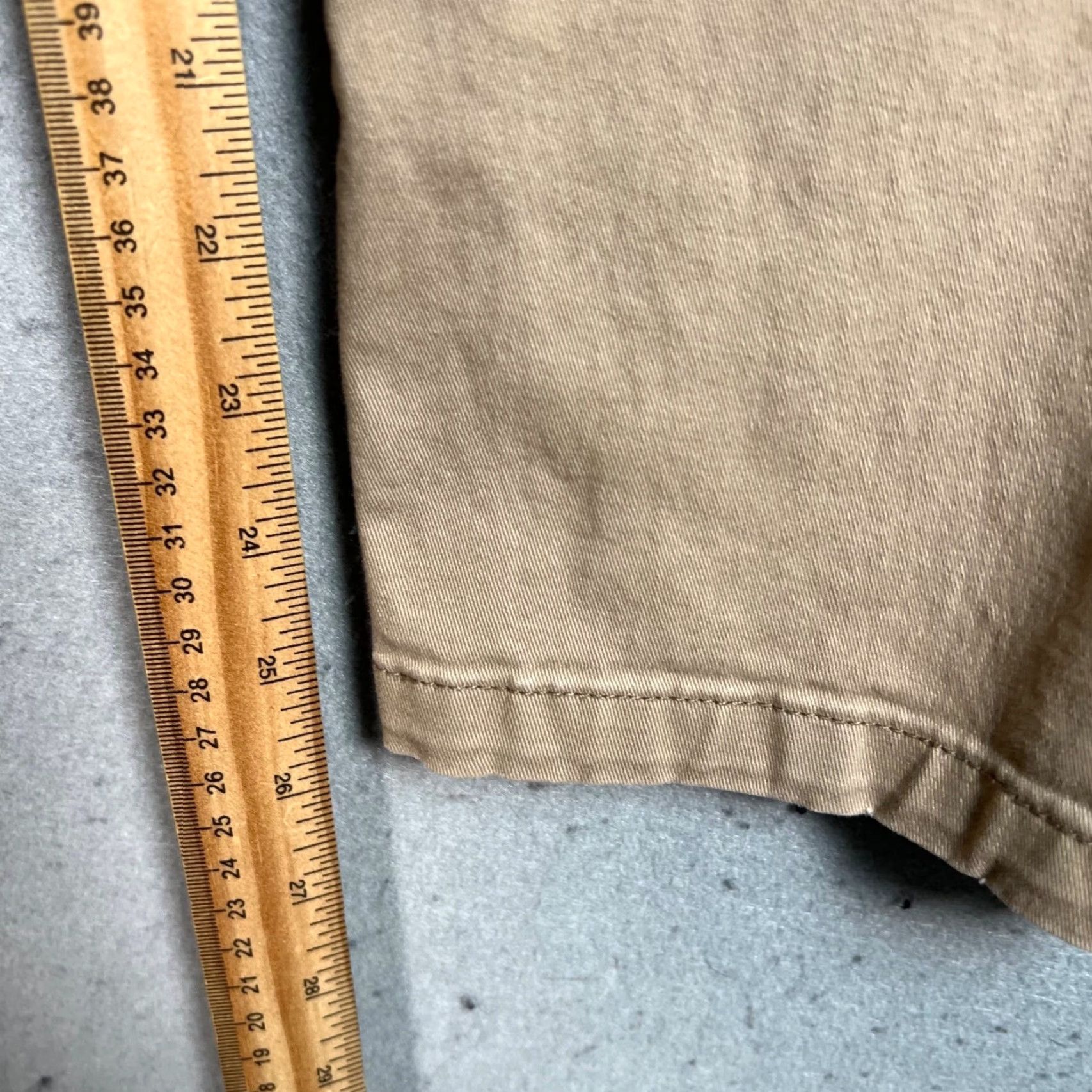 Asos ASOS Design Mens 30 Beige Tapered Leg Cargo Pants Cotton Blend Cargo Pocket, Flat Front, Regular, Cotton, Mens, Pants Size US 30 / EU 46 - 7 Thumbnail
