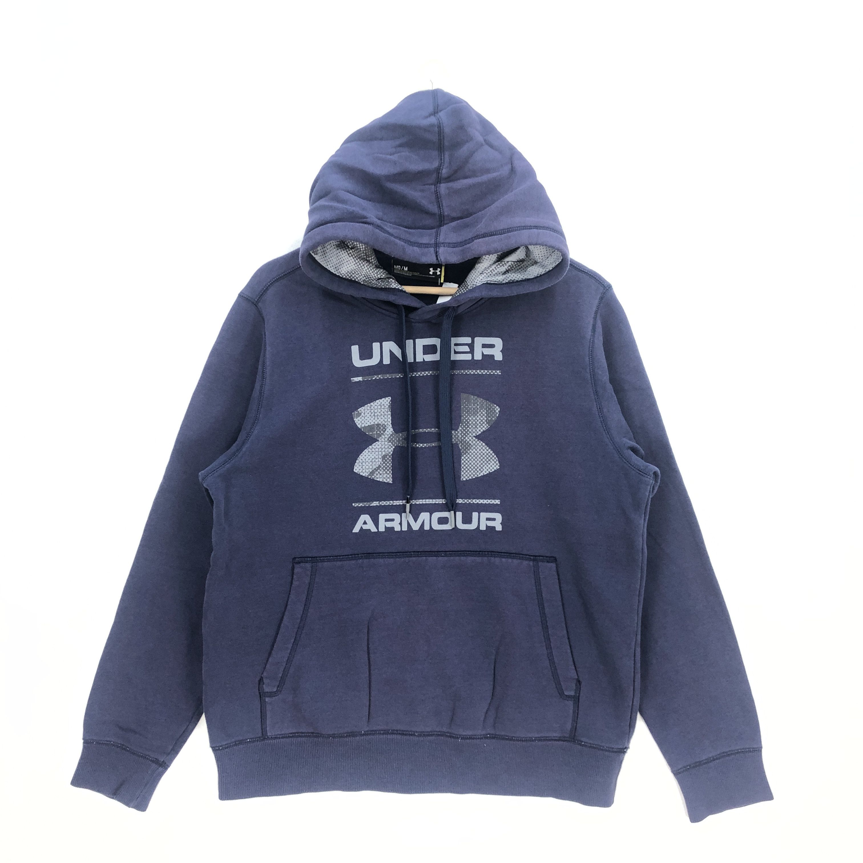 Under Armour × Vintage Vintage Under Armour Sweater Hooded Sweatshirt Jumper Size US L / EU 52-54 / 3 - 2 Thumbnail