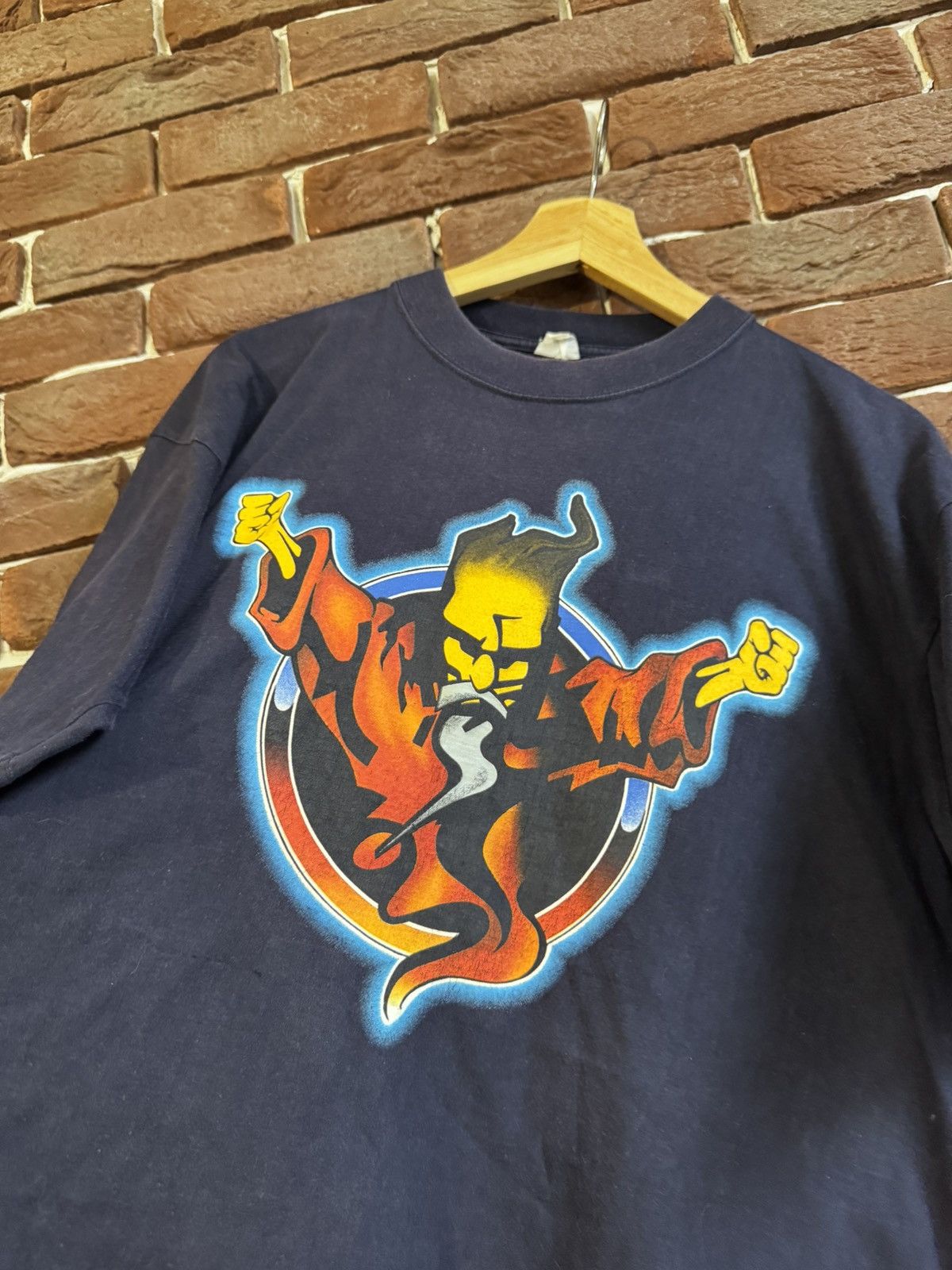 Band Tees Rare Vintage 1996 Thunderdome Wizard Gabber Band Tshirt Size US L / EU 52-54 / 3 - 6 Thumbnail