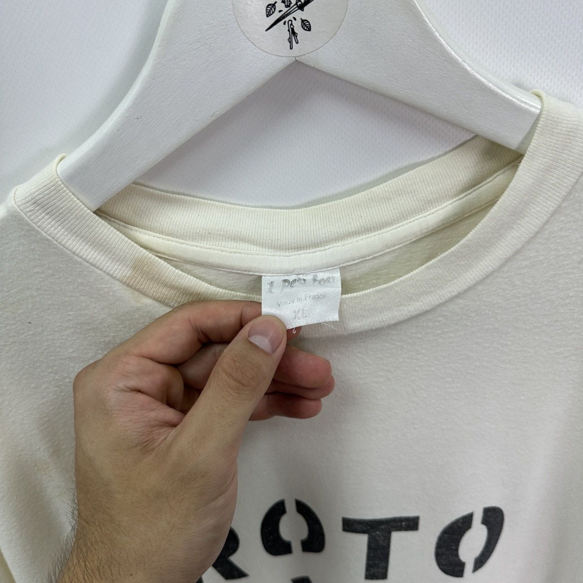 Vintage Vintage 90s Roto Zaza Jean Tinquely Gallery Basel art tee Size US XL / EU 56 / 4 - 8 Thumbnail