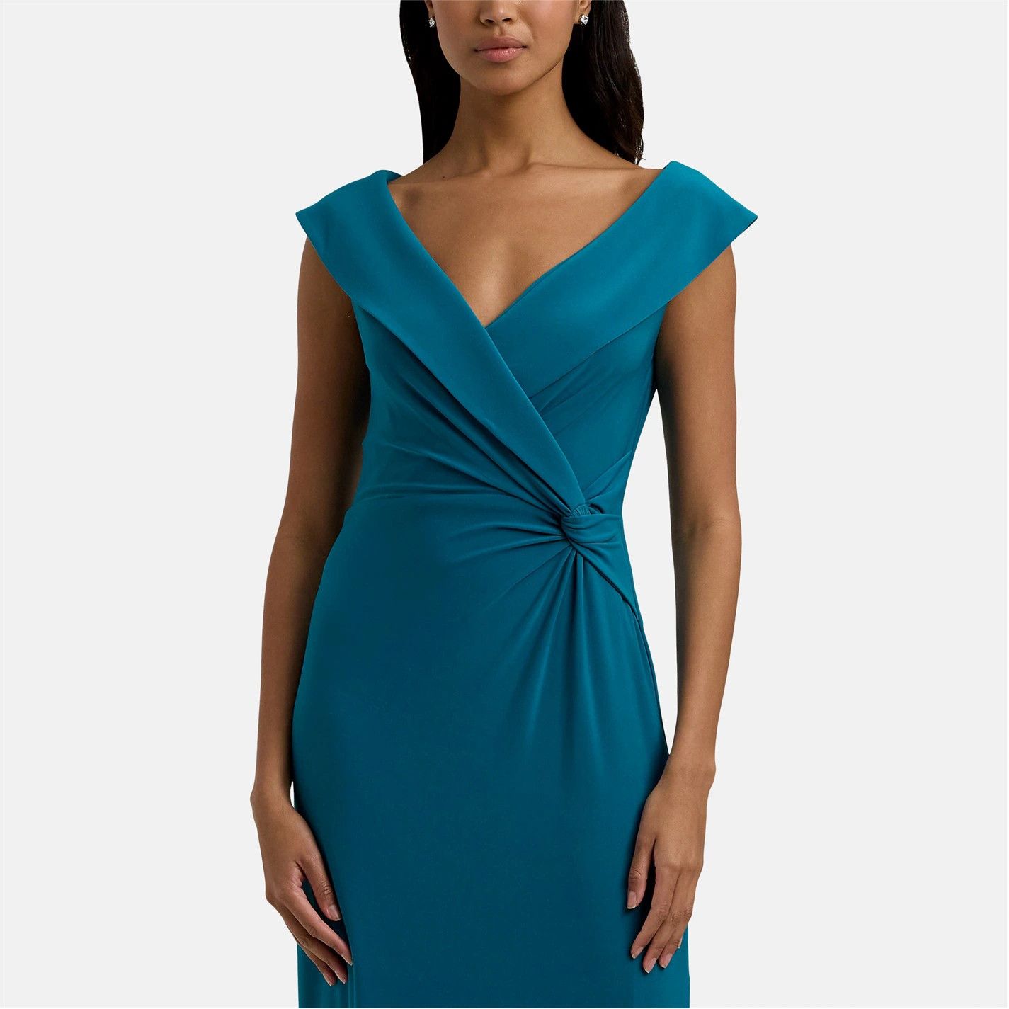 Lauren Ralph Lauren o1g2r1mq0825 Leonidas Gown in Turquoise Size XS / US 0-2 / IT 36-38 - 2 Thumbnail