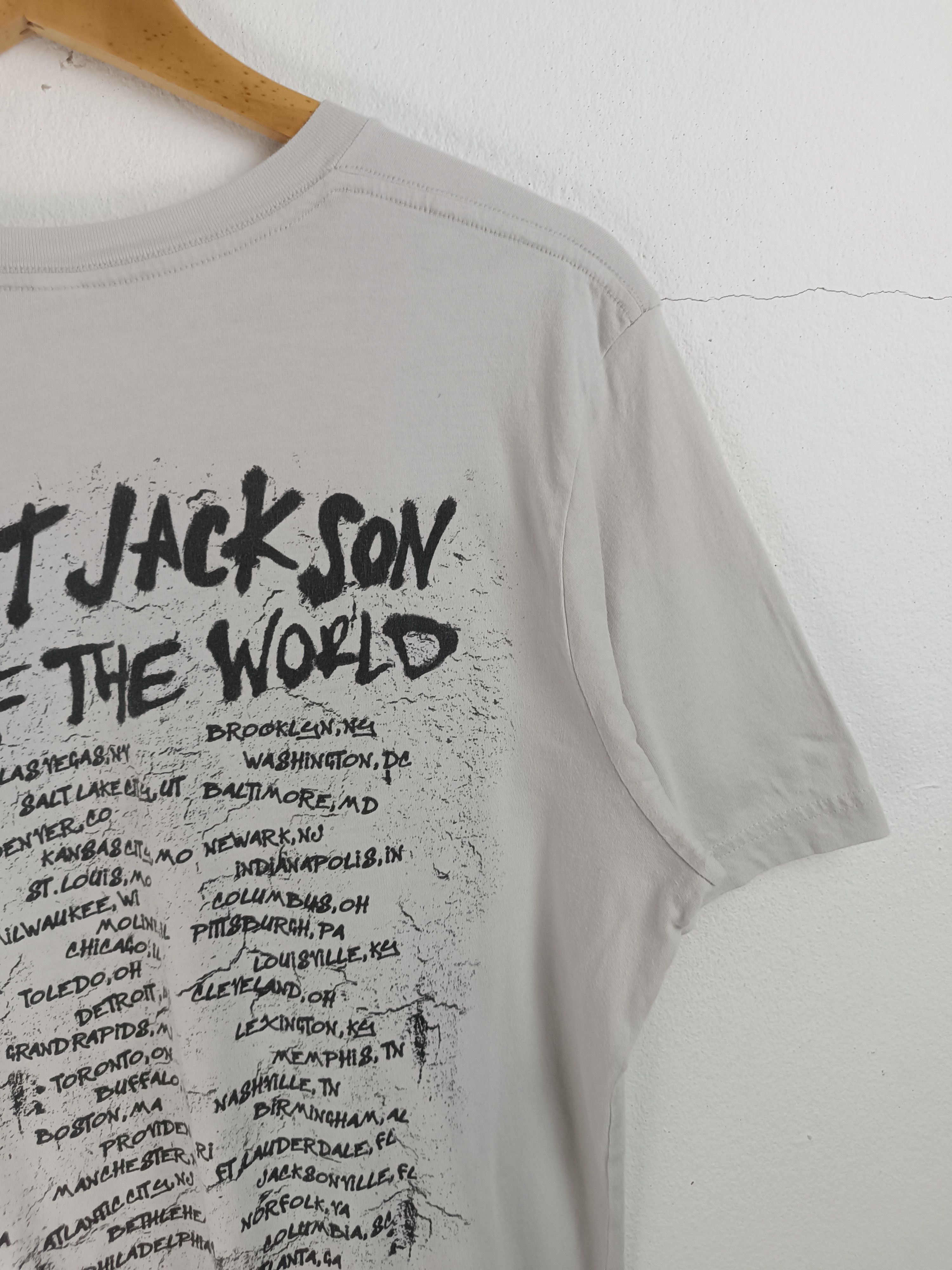 Rap Tees VINTAGE 2017 JANET JACKSON TOUR TEE whitney madonna aretha Size US L / EU 52-54 / 3 - 13 Thumbnail