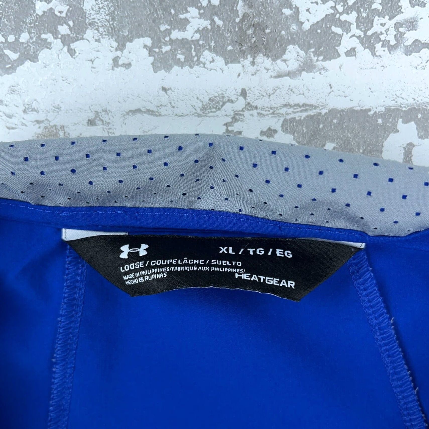 Under Armour Under Armour Jacket Men XL Blue Gray Windbreaker Full Zip Lightweight 100% Polyester Sports Windbreaker Regular Fit Size US XL / EU 56 / 4 - 3 Thumbnail