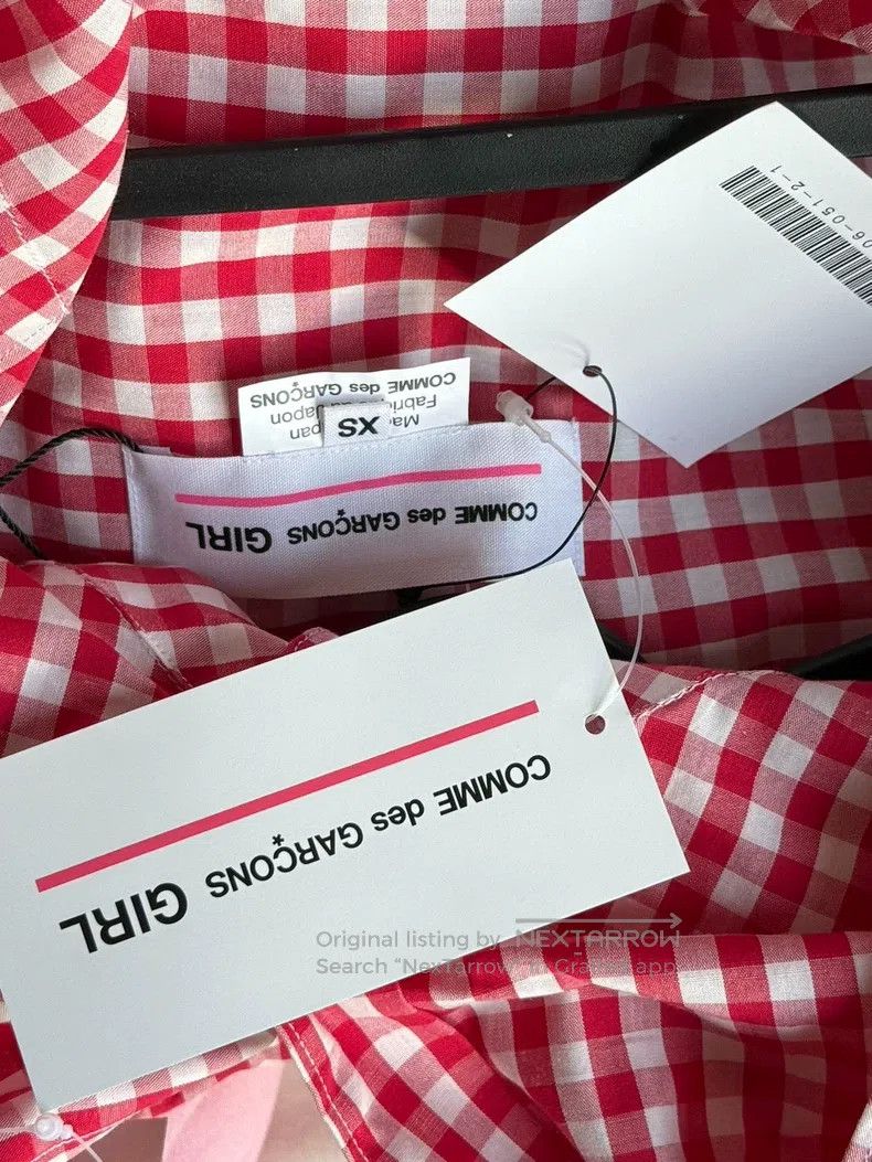 Comme des Garcons Comme Des Garcons Red plaid shirt Size XS / US 0-2 / IT 36-38 - 8 Thumbnail