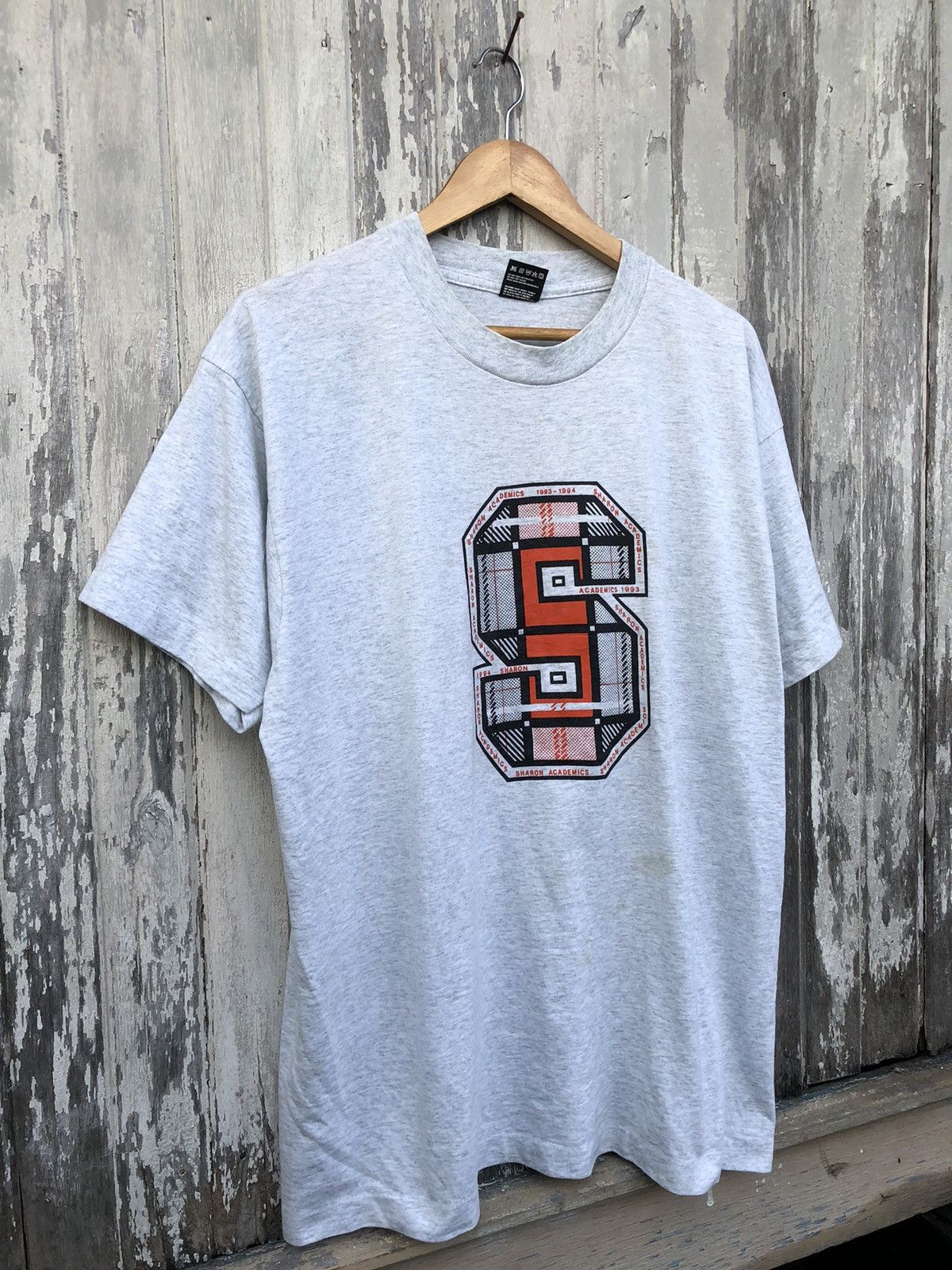Vintage Vintage 90s Letter S Sharon Academics Tshirt Size US XL / EU 56 / 4 - 3 Thumbnail