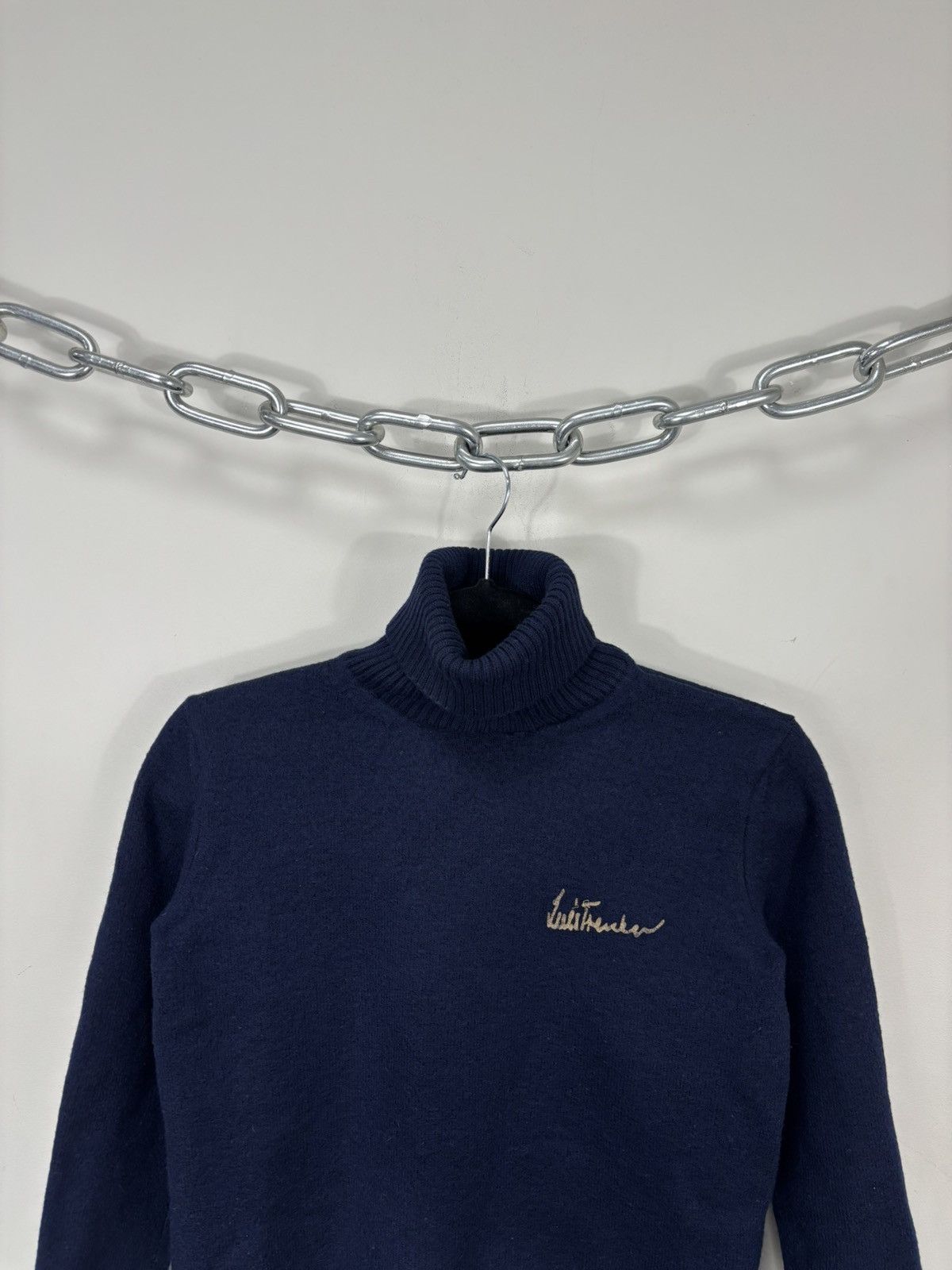 Other Luis Trenker Women’s Navy Blue Ski Wool Turtleneck Sweater Size XXS / US 00 / IT 34 - 2 Thumbnail