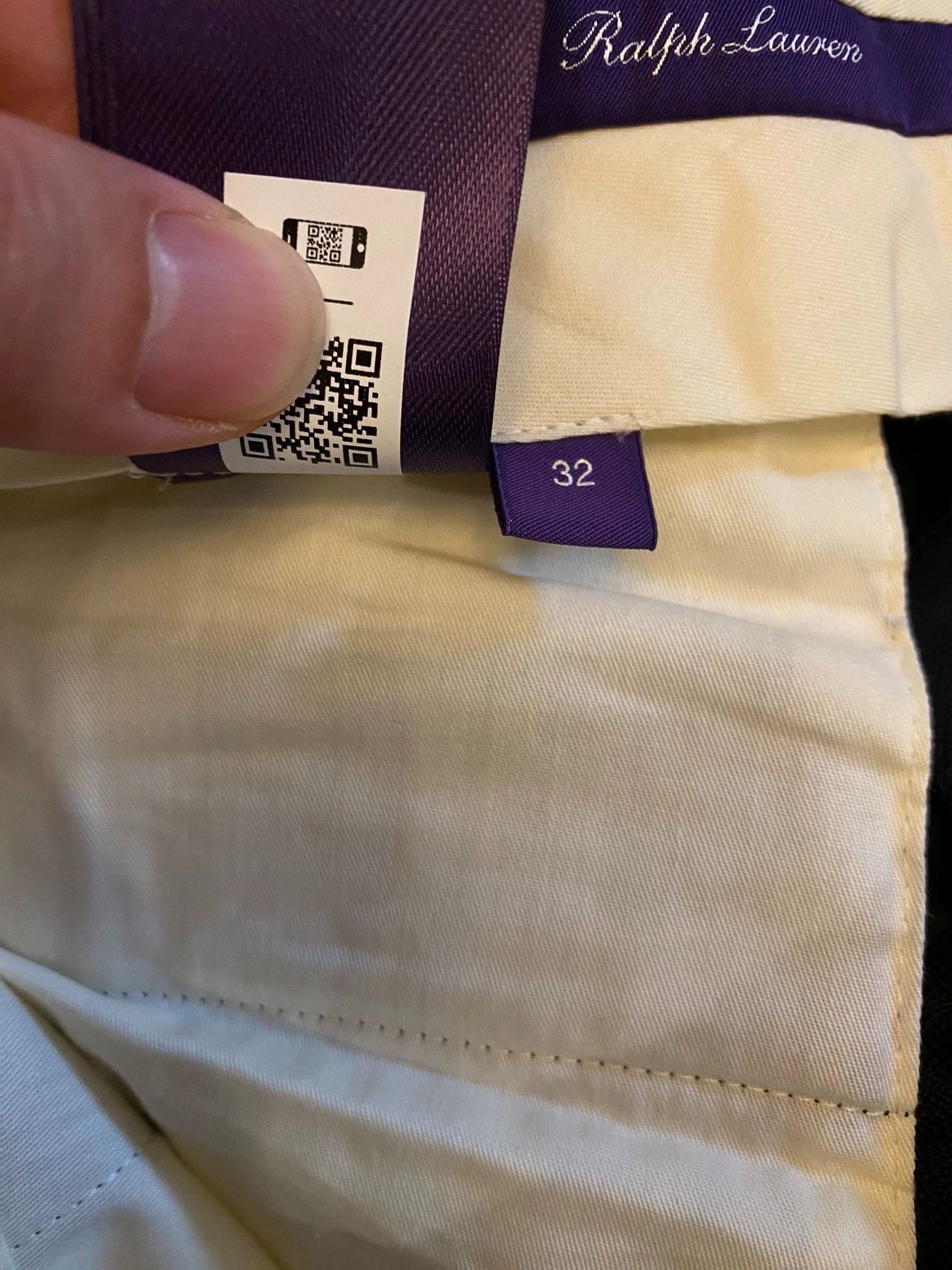 Polo Ralph Lauren RL Purple Label Italian Handmade Heavy Linen-Silk Naples Trousers Size US 32 / EU 48 - 4 Thumbnail