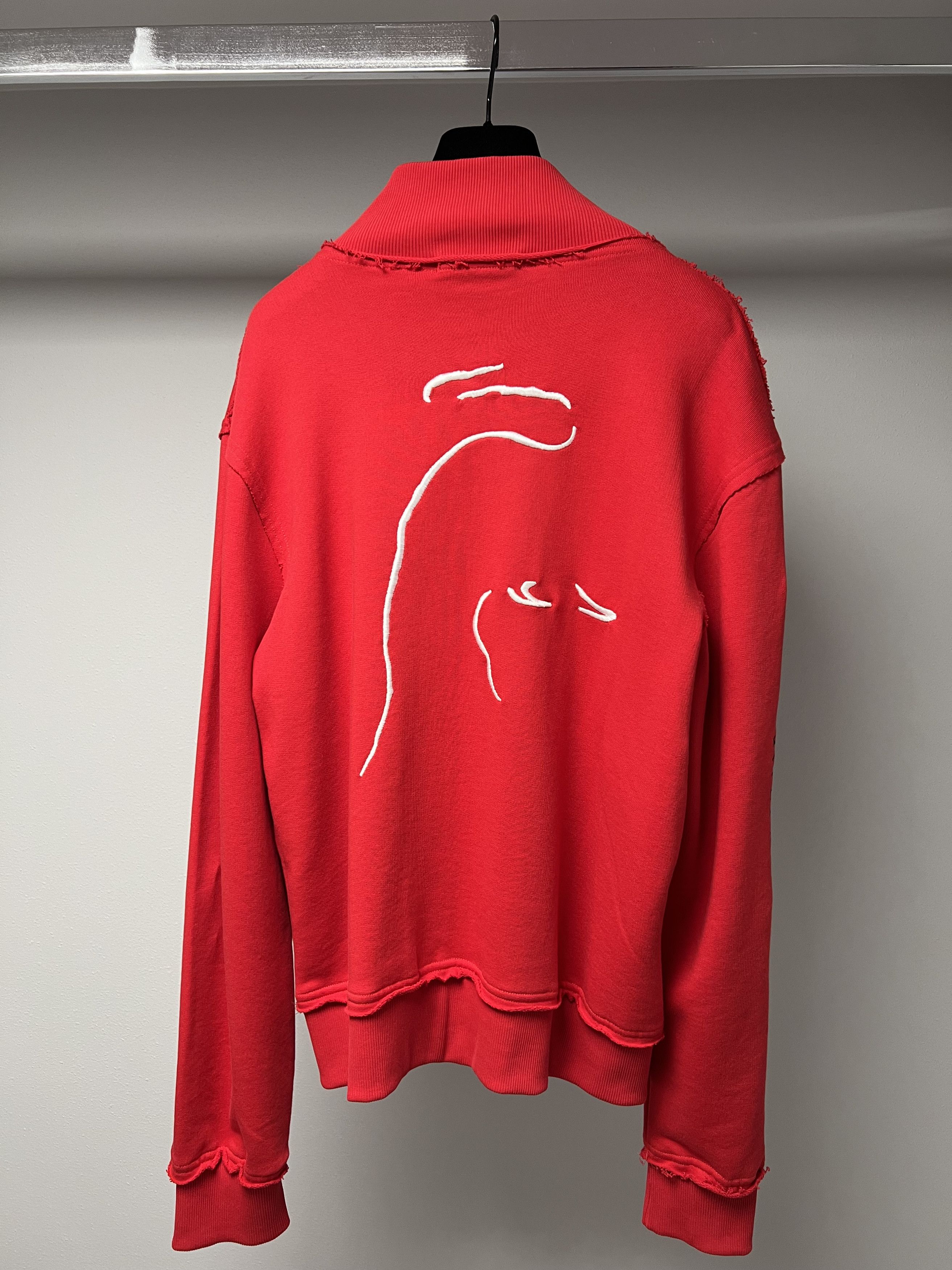 Lamborghini CORINO LAMBORGHINI / KITESURFING, RED SWEATSHIRT W / ZIPPER Size US XL / EU 56 / 4 - 7 Thumbnail