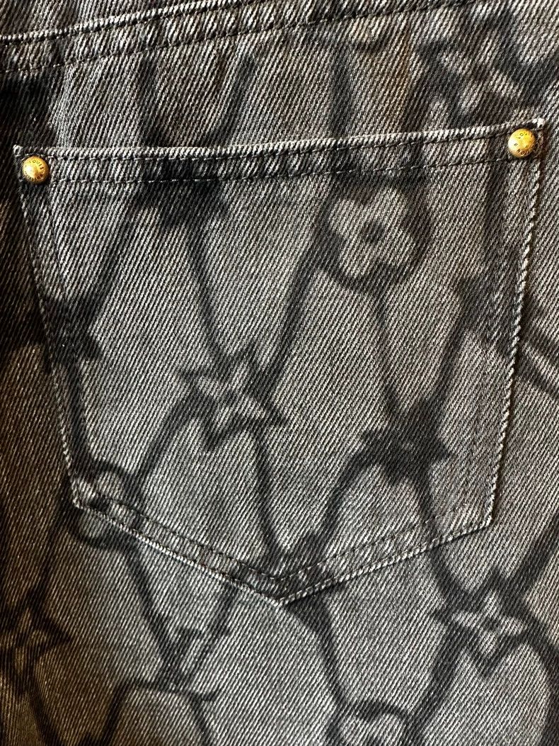 Louis Vuitton Louis Vuitton 24 FW fishnet presbyopic tie-dyed jeans 2501- Size US 30 / EU 46 - 4 Thumbnail