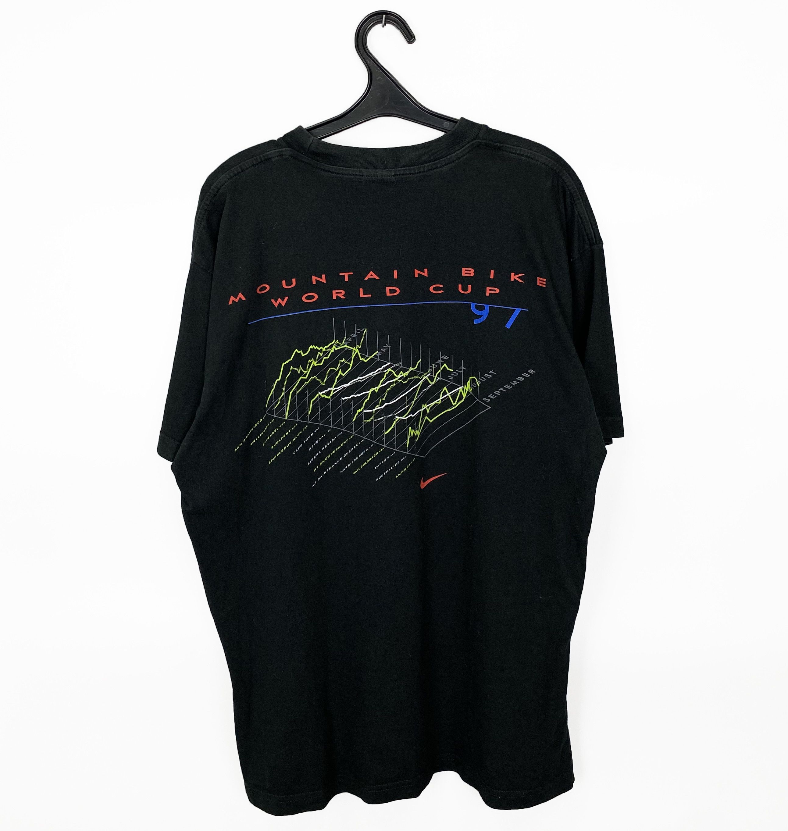 Nike Vintage 1997 NIKE Grundig Mountain Bike World Cup Cycling Size US L / EU 52-54 / 3 - 1 Thumbnail
