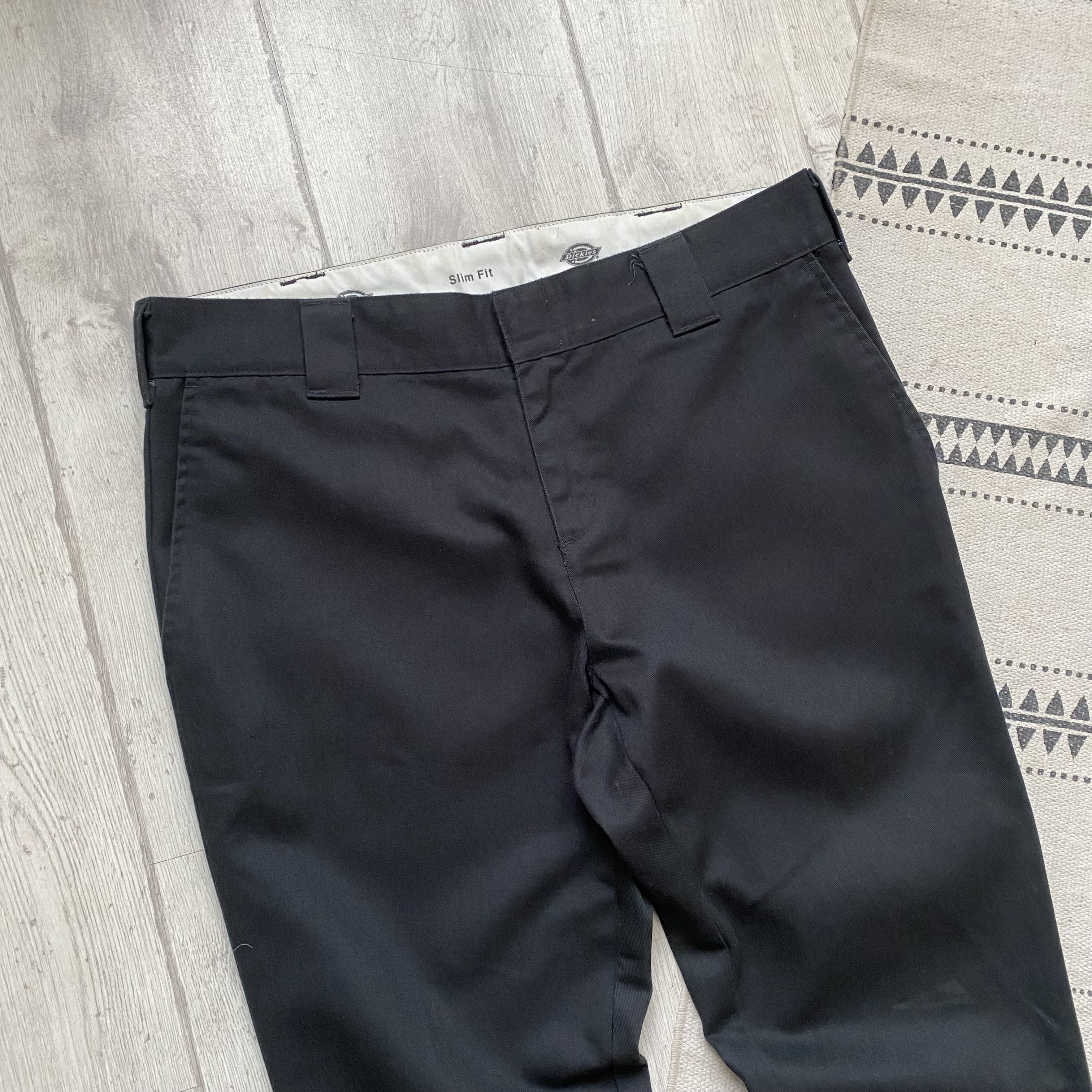 Dickies Vintage Diskies Work pants Slim Chinos Skater trousers Size US 32 / EU 48 - 2 Thumbnail