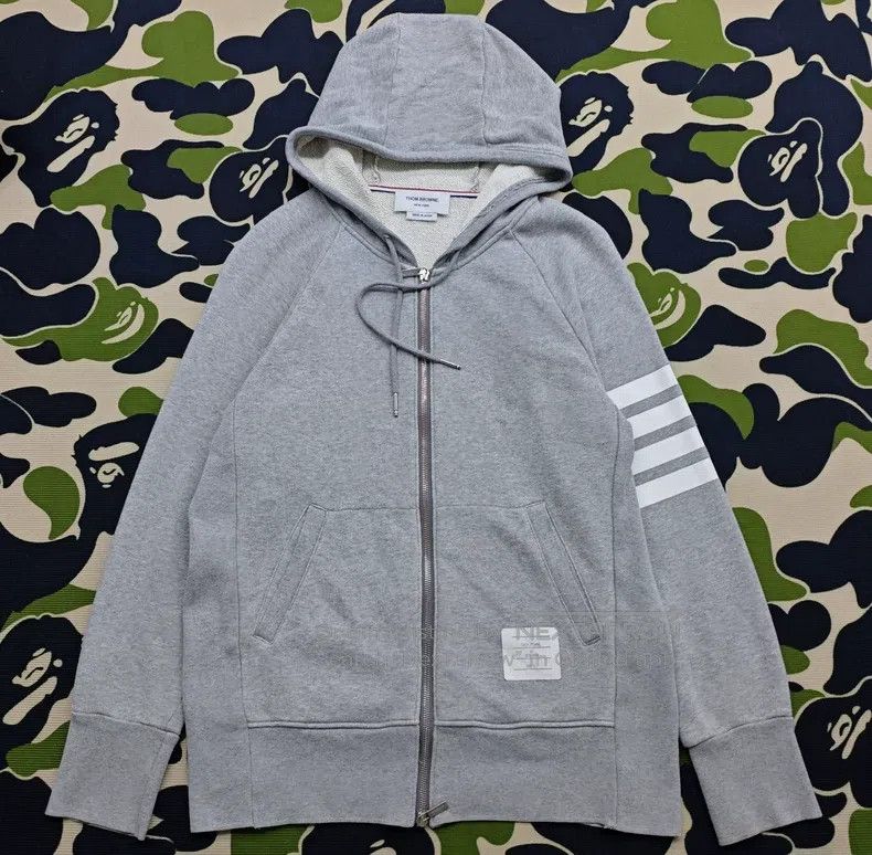 Thom Browne Thom Browne Grey zip coat Size US L / EU 52-54 / 3 - 1 Thumbnail