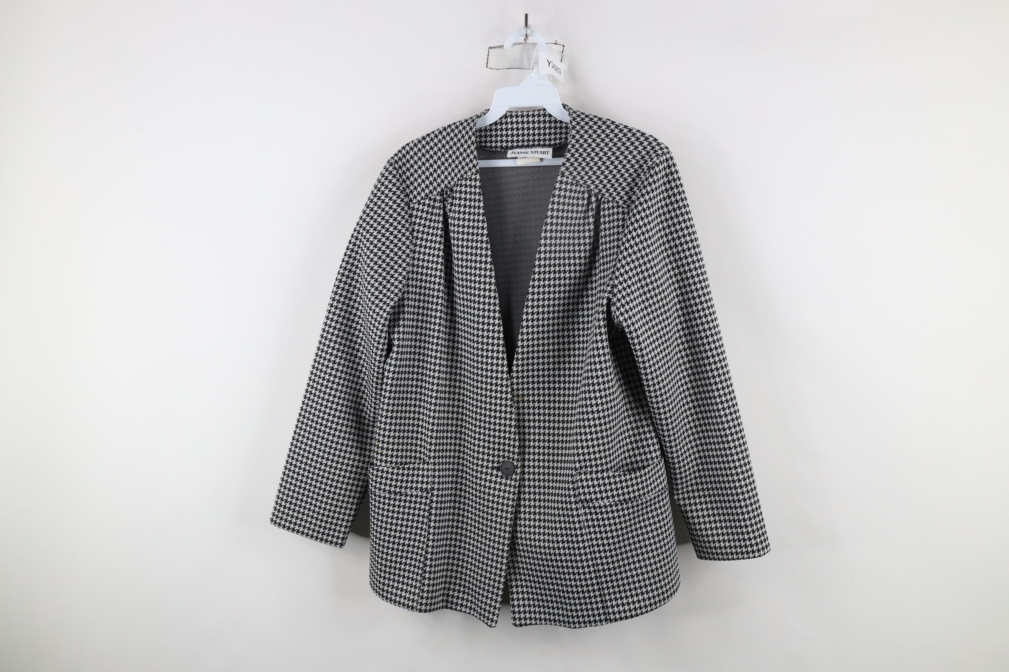 Vintage Vintage 90s Streetwear Knit One Button Blazer Jacket USA Size XL / US 12-14 / IT 48-50 - 1 Thumbnail