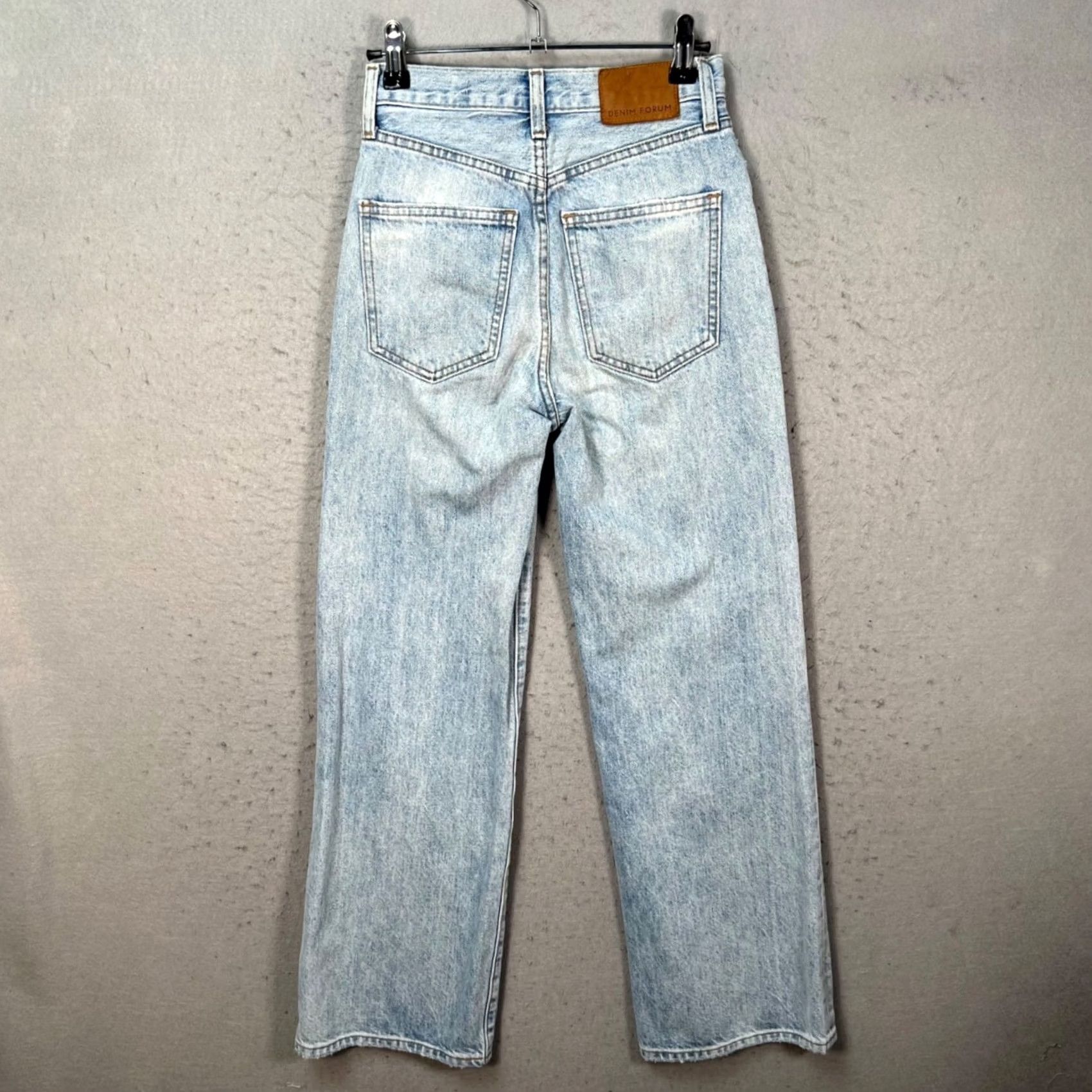 Vintage Denim Forum Jeans Womens Size 23 The Farrah High Rise Wide Leg Light Wash Denim Forum Size 40" / US 18 - 2 Thumbnail