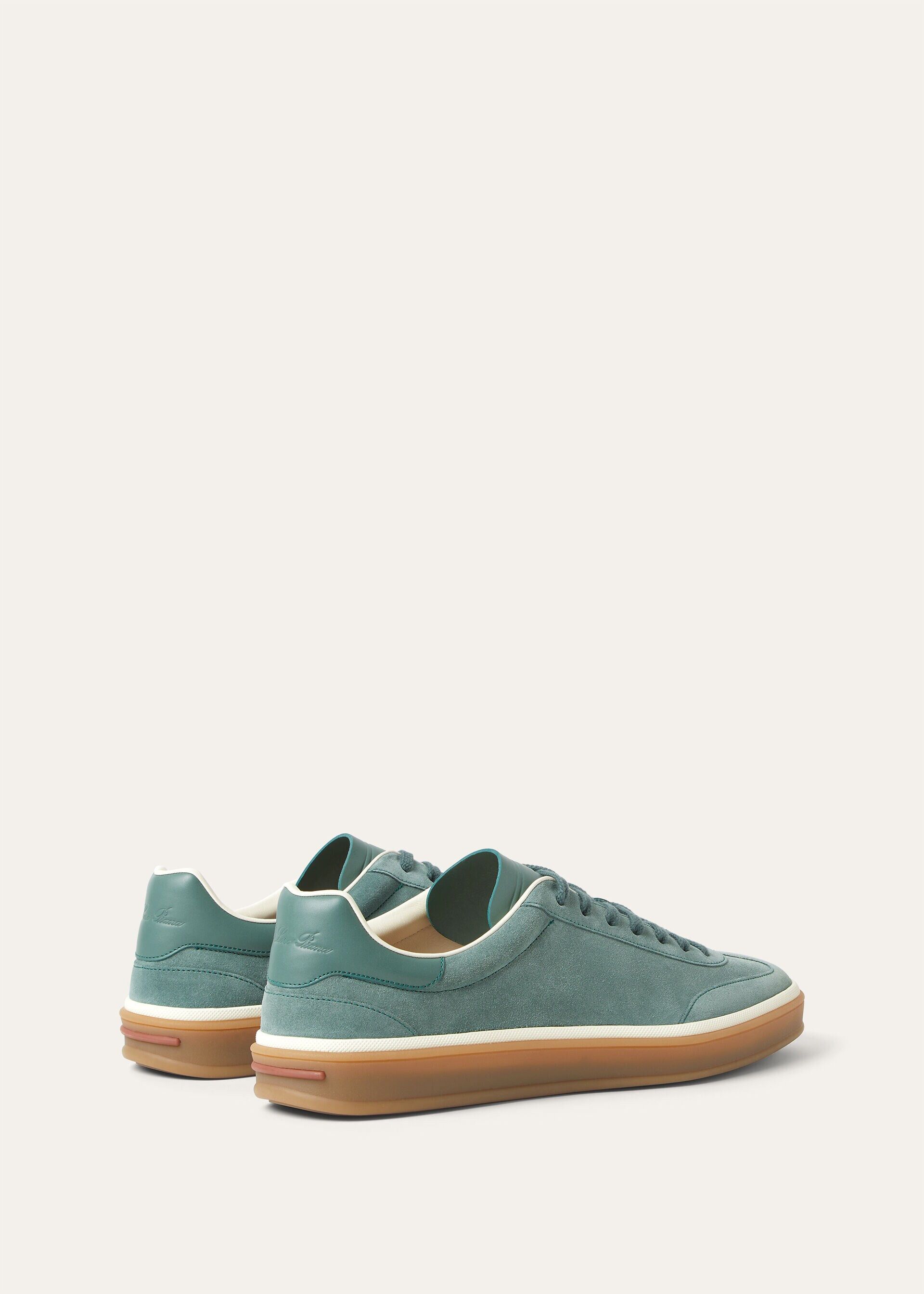 Loro Piana os11x0226 FSM0106 Tennis Walk Low-Top Sneakers in Pine Cloud Size US 7 / EU 40 - 4 Thumbnail