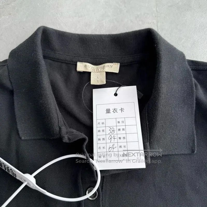 Burberry Burberry Men's Black Polo Shirt Size L. Size US L / EU 52-54 / 3 - 3 Thumbnail