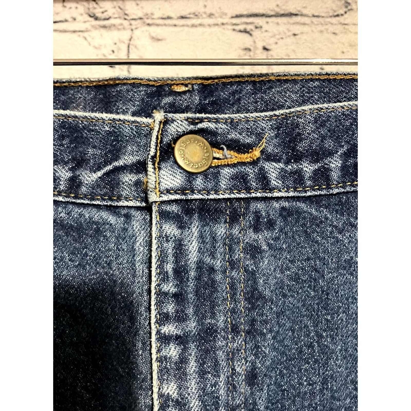 Wrangler Wrangler Jeans Mens Blue Denim 40x32 Regular Big & Tall Button Closure Cotton 5-Pocket Casual Denim Pants Size US 40 / EU 56 - 5 Thumbnail