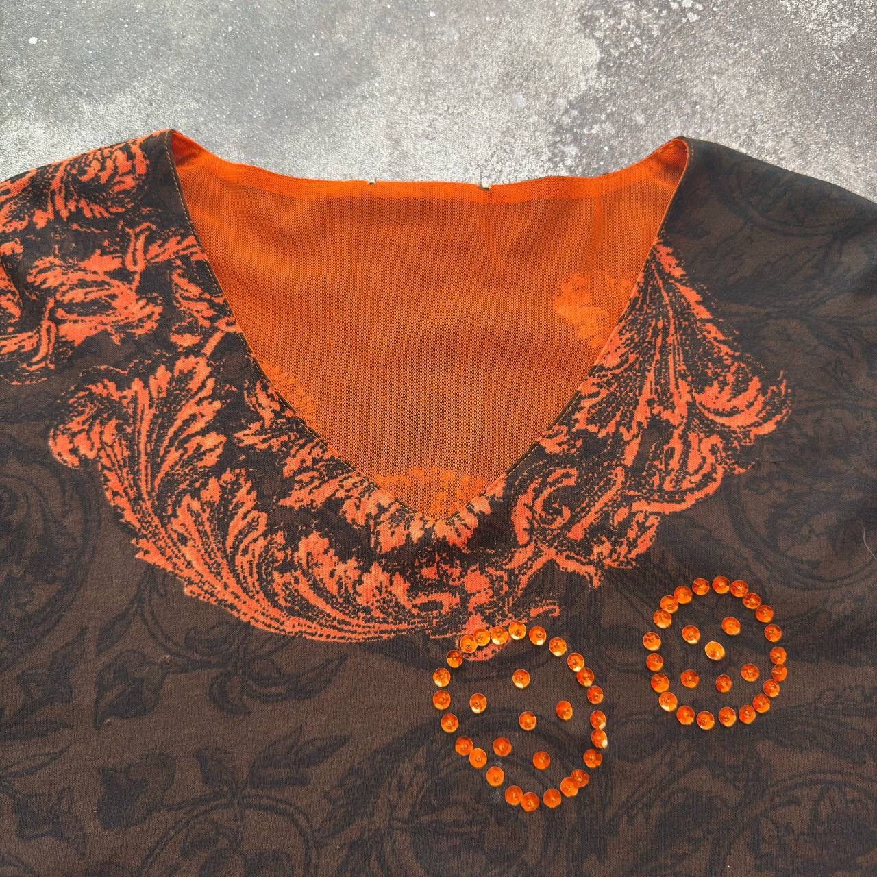 20471120 × Japanese Brand Vintage Mesh Details Long Sleeve T-Shirt (Gaultier style) Size L / US 10 / IT 46 - 4 Thumbnail