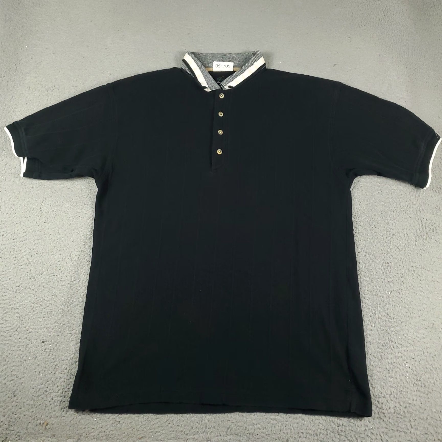 Vintage Greg Norman Polo Shirt Mens XL Black Cotton Short Sleeve, Button-Up, Casual Golf Sport Polo, Regular Fit, Men Size US XL / EU 56 / 4 - 2 Thumbnail