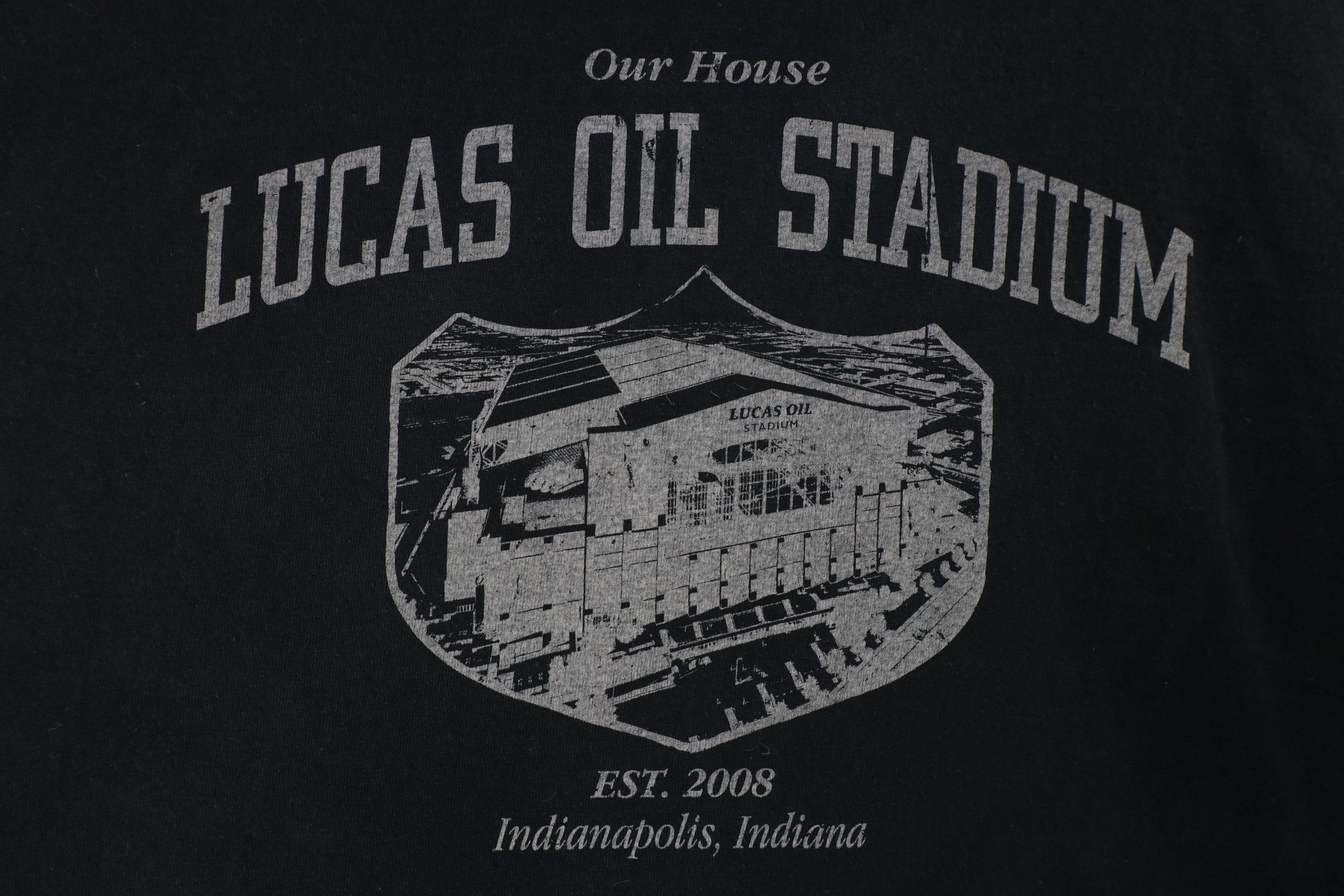 Vintage Vintage Y2K Indianapolis Lucas Oil Stadium Football T-Shirt Size US XXL / EU 58 / 5 - 4 Thumbnail