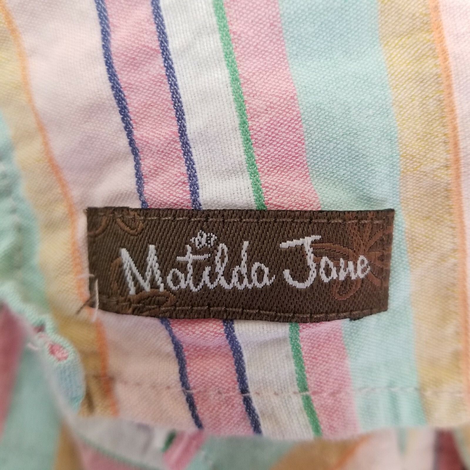 Other Matilda Jane XXL Rainbow Striped Dress Maxi Side Slits Tie Size XXL / US 16-18 / IT 52-54 - 7 Thumbnail