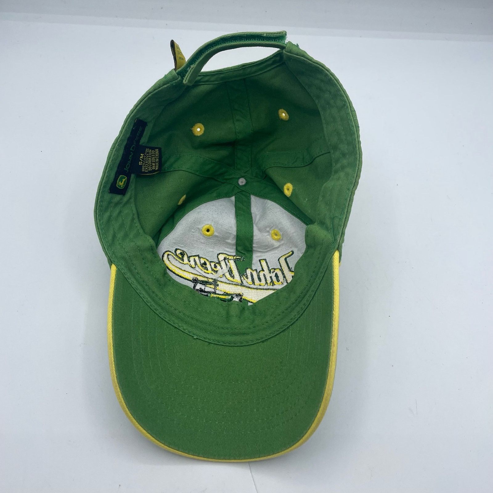 John Deere John Deere Tractor Hat Canvas Green Adjustable Small Medium Size ONE SIZE - 5 Thumbnail