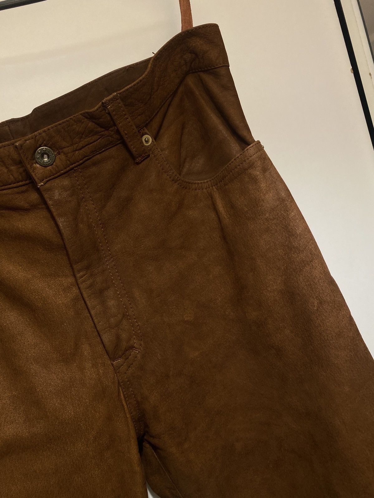 Vintage Vintage leather trousers western motive Size US 34 / EU 50 - 6 Thumbnail