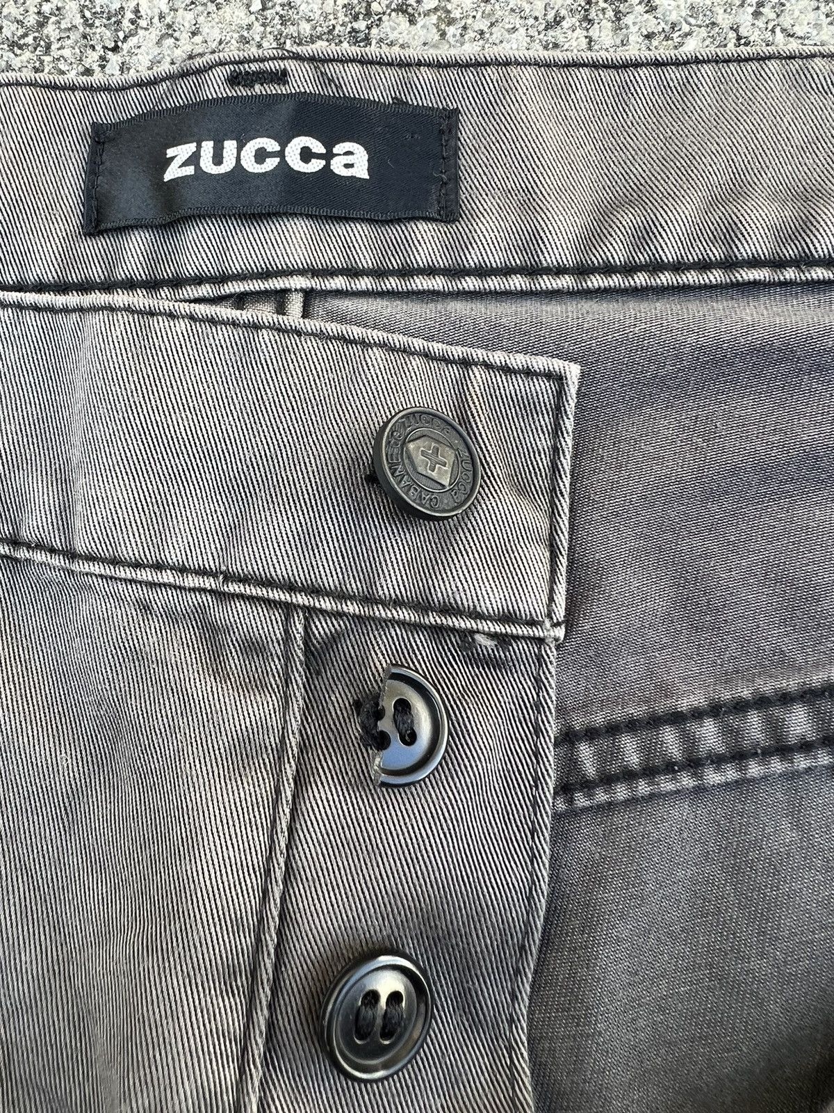 CABANE de ZUCCa × Issey Miyake × Vintage Vintage Issey Miyake Zucca Fade Black Flare Crackerjack Pant Size US 31 - 8 Thumbnail