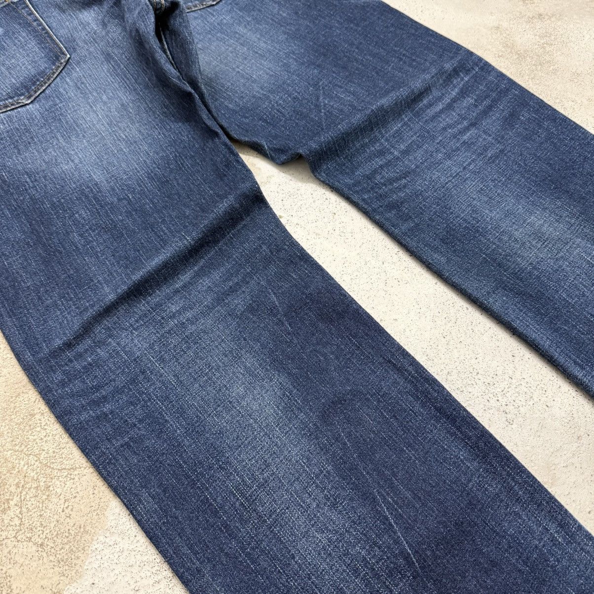 Japanese Brand Y2K Back Number No2 Whisker Relaxed Straight Denim Pants Size US 33 - 13 Thumbnail