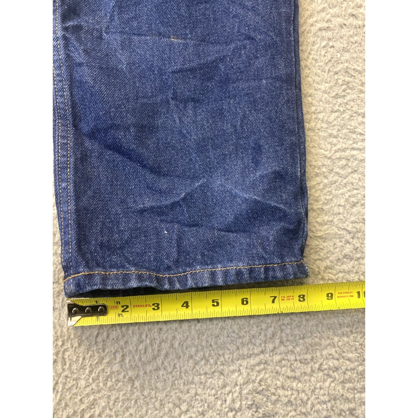 Vintage L.L. Bean Jeans Mens 38x34 Blue Medium Wash Straight Fit Denim 90s Size US 38 / EU 54 - 5 Thumbnail