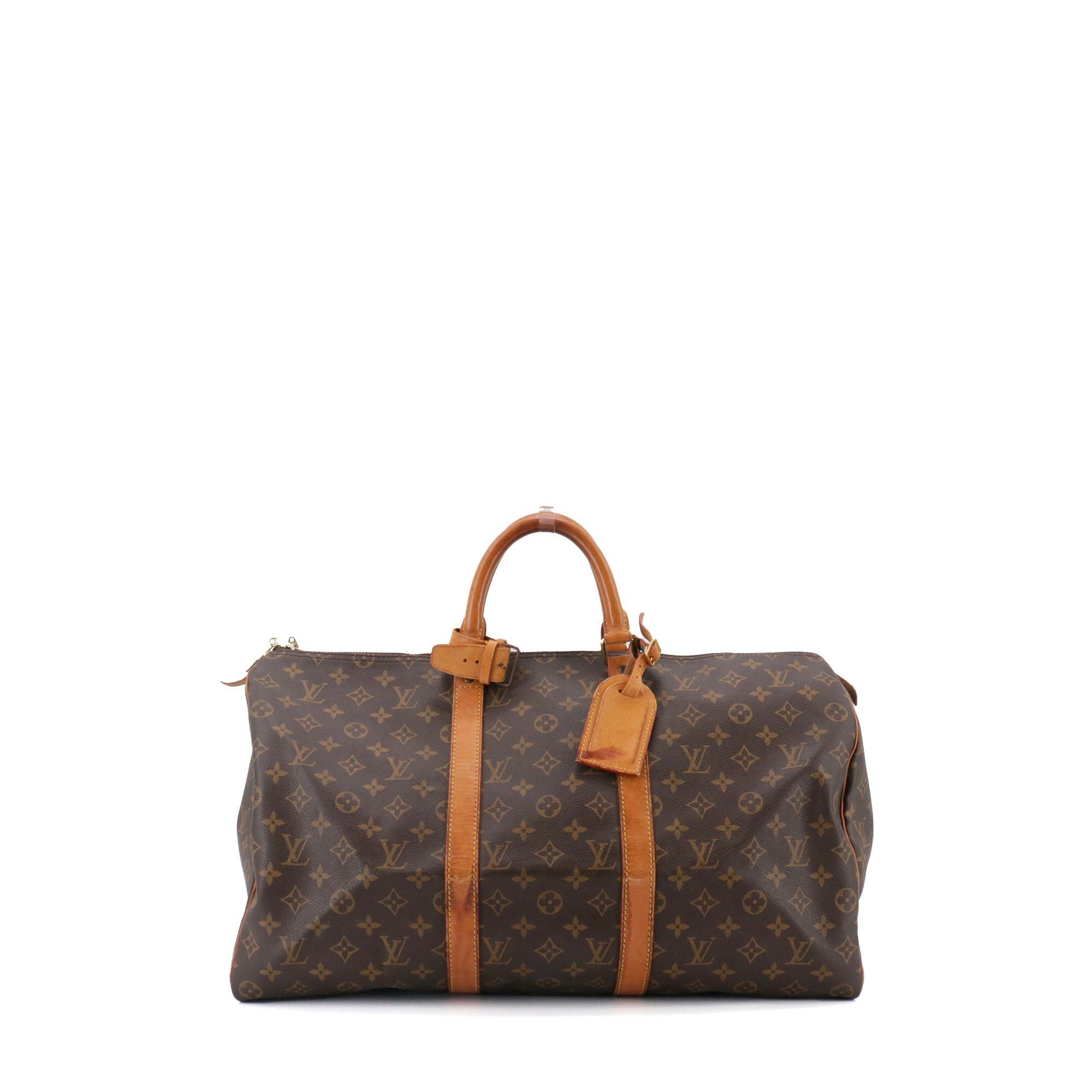Louis Vuitton LOUIS VUITTON - Louis Vuitton Keepall 50 travel bag in monogram canvas Size ONE SIZE - 1 Thumbnail