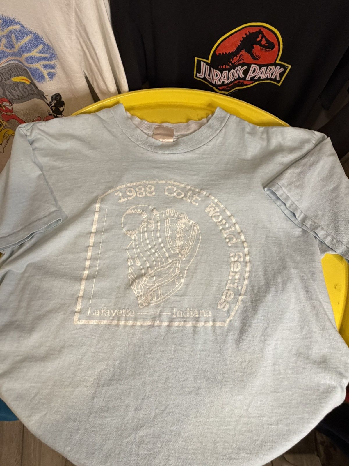 Vintage Vintage 1998 World Series baby blue single stitch T-shirt Size US M / EU 48-50 / 2 - 2 Thumbnail