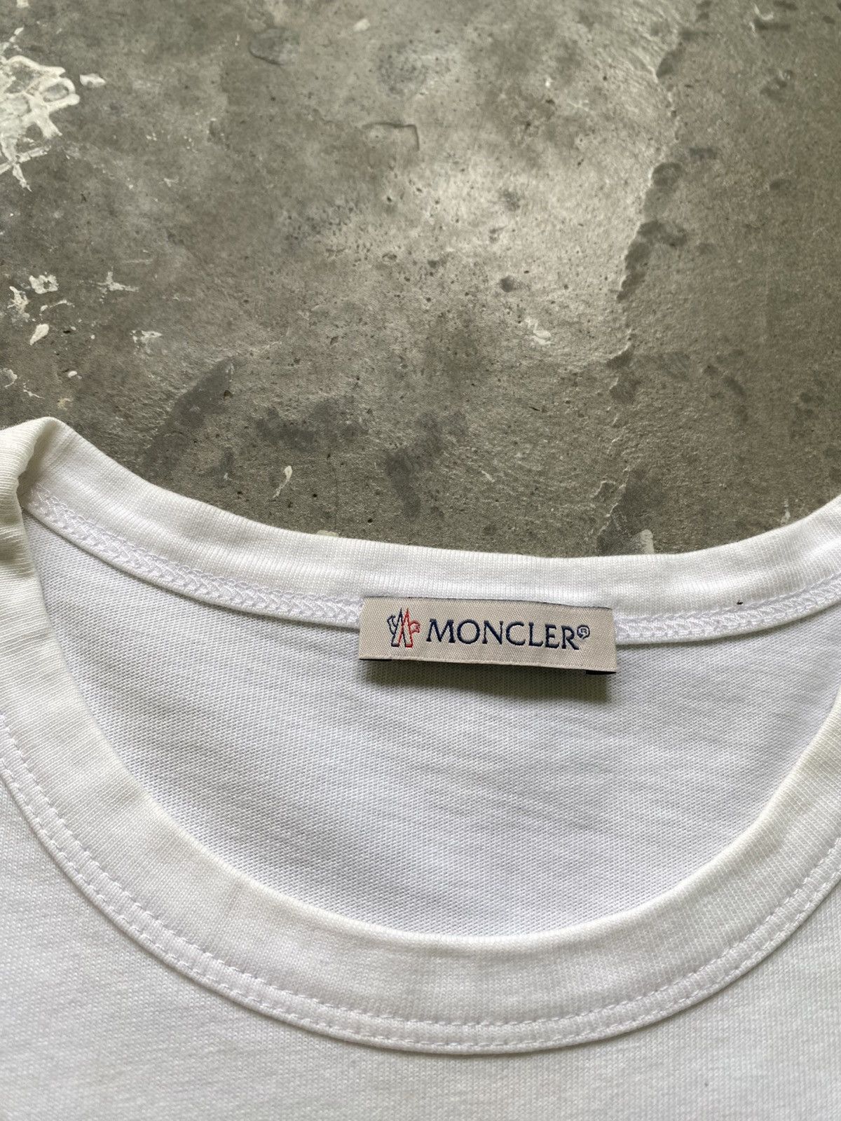 Moncler Moncler Box Logo White T-Shirt Size US S / EU 44-46 / 1 - 8 Thumbnail