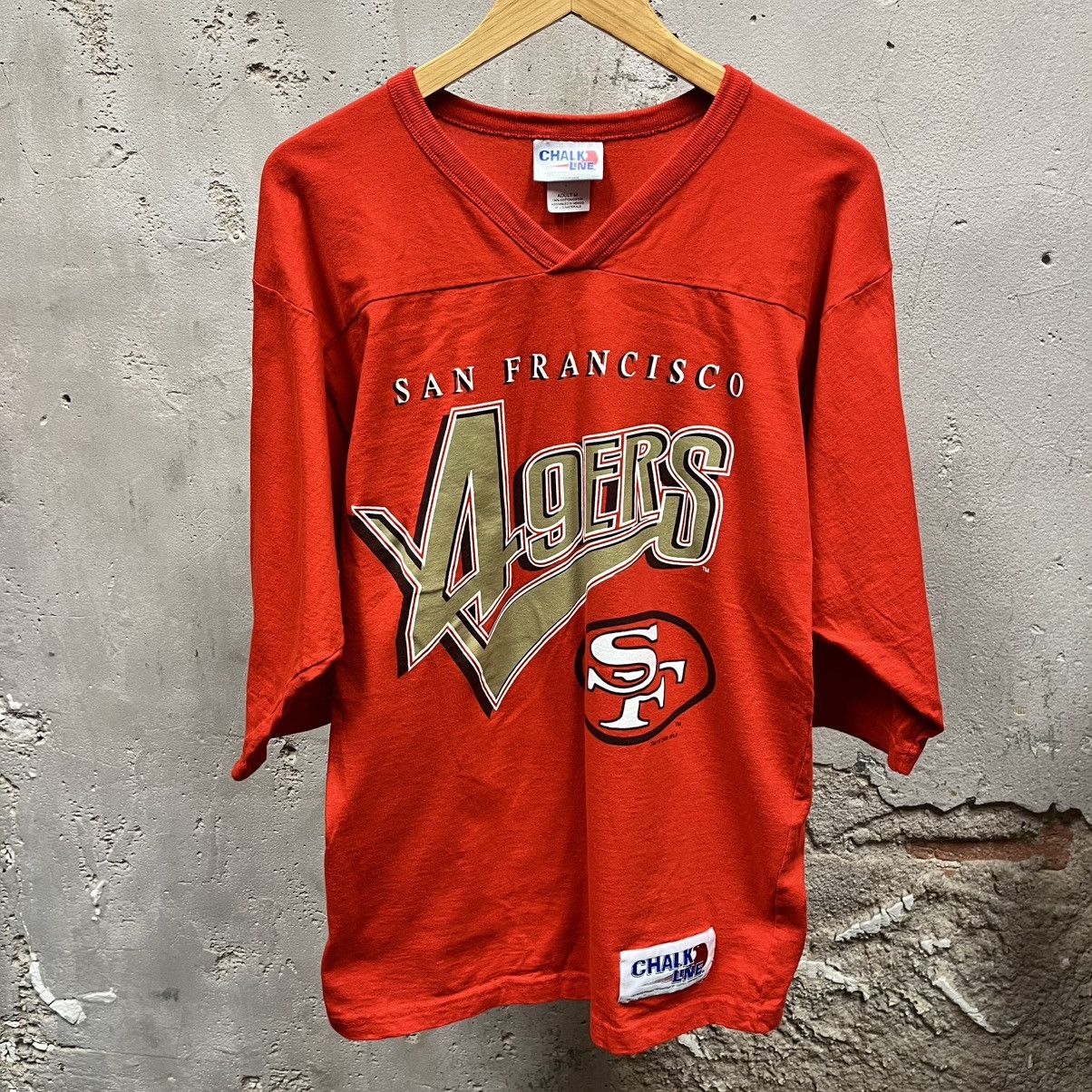 Chalk Line × Vintage Vintage 90s Chalk Line San Francisco 49ers T-Shirt Medium M Size US M / EU 48-50 / 2 - 1 Thumbnail