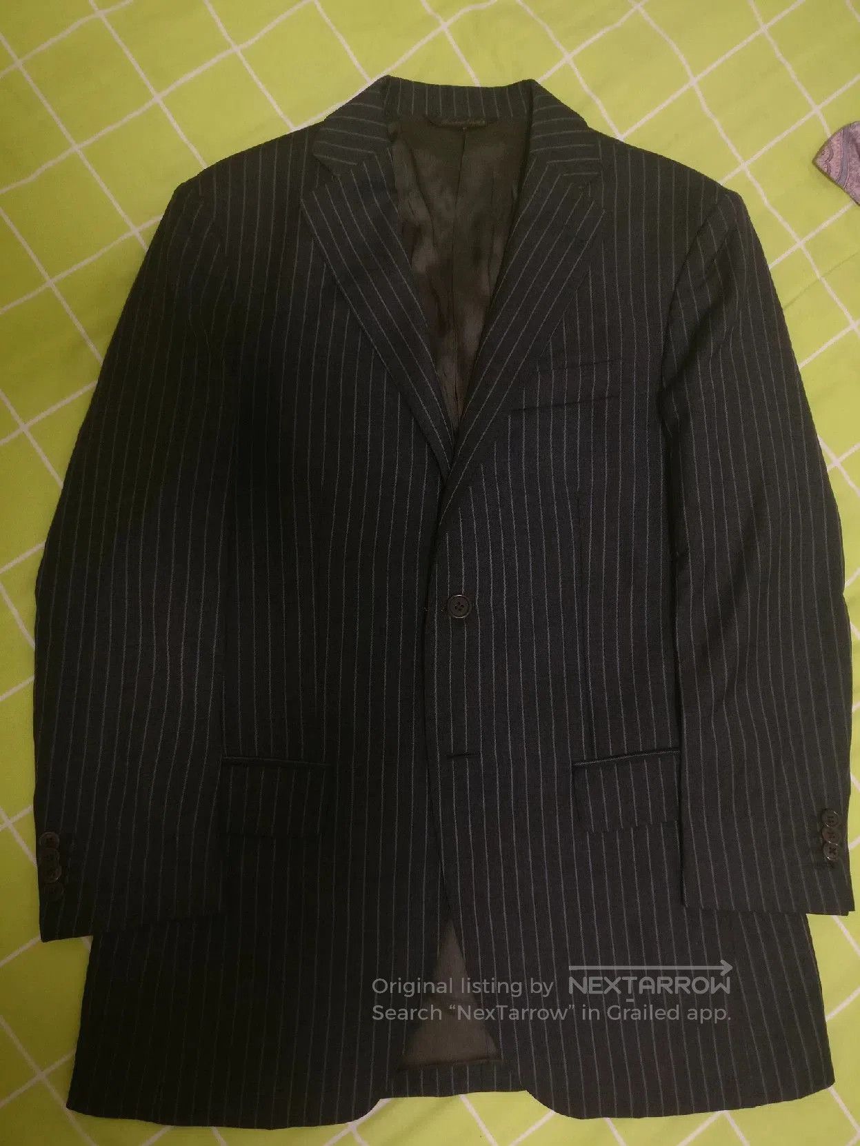 Boglioli Italian Wool Suit with Stripes. Size US M / EU 48-50 / 2 - 1 Thumbnail
