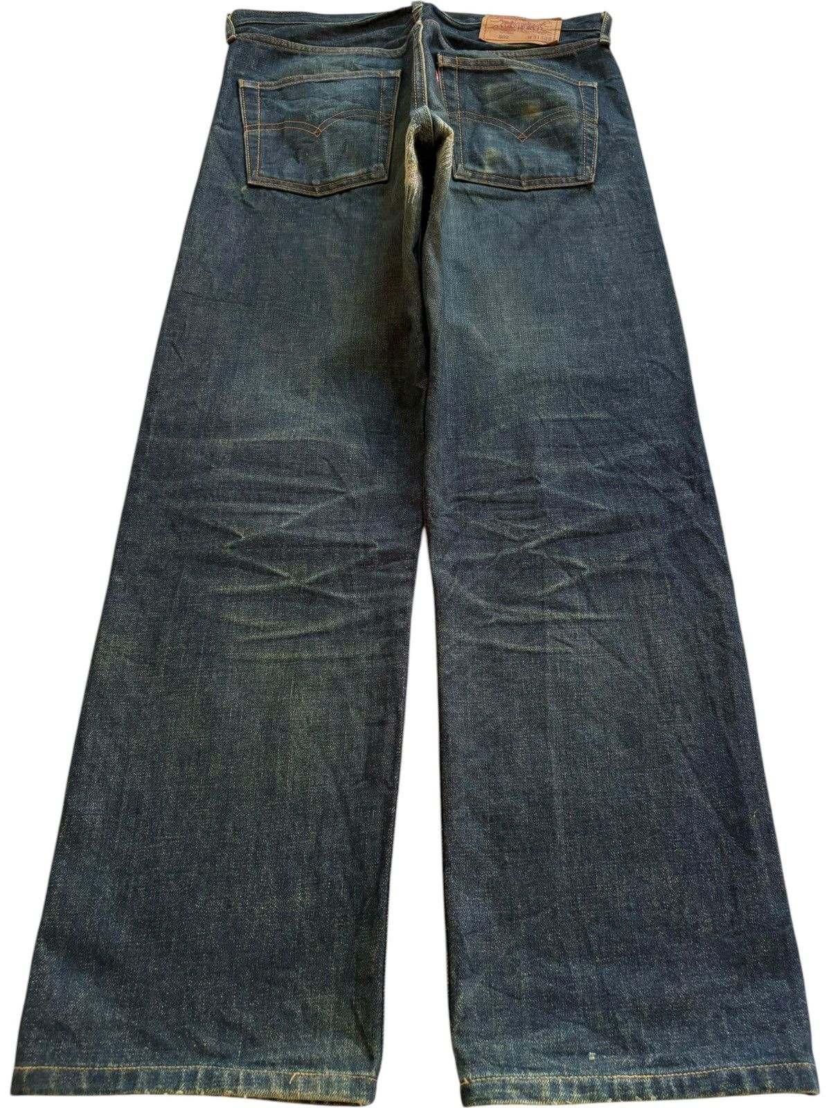 Levi's Vintage 80s Levis 502XX Big E Selvedge Mud Wash Loose Jeans Size US 31 - 3 Thumbnail