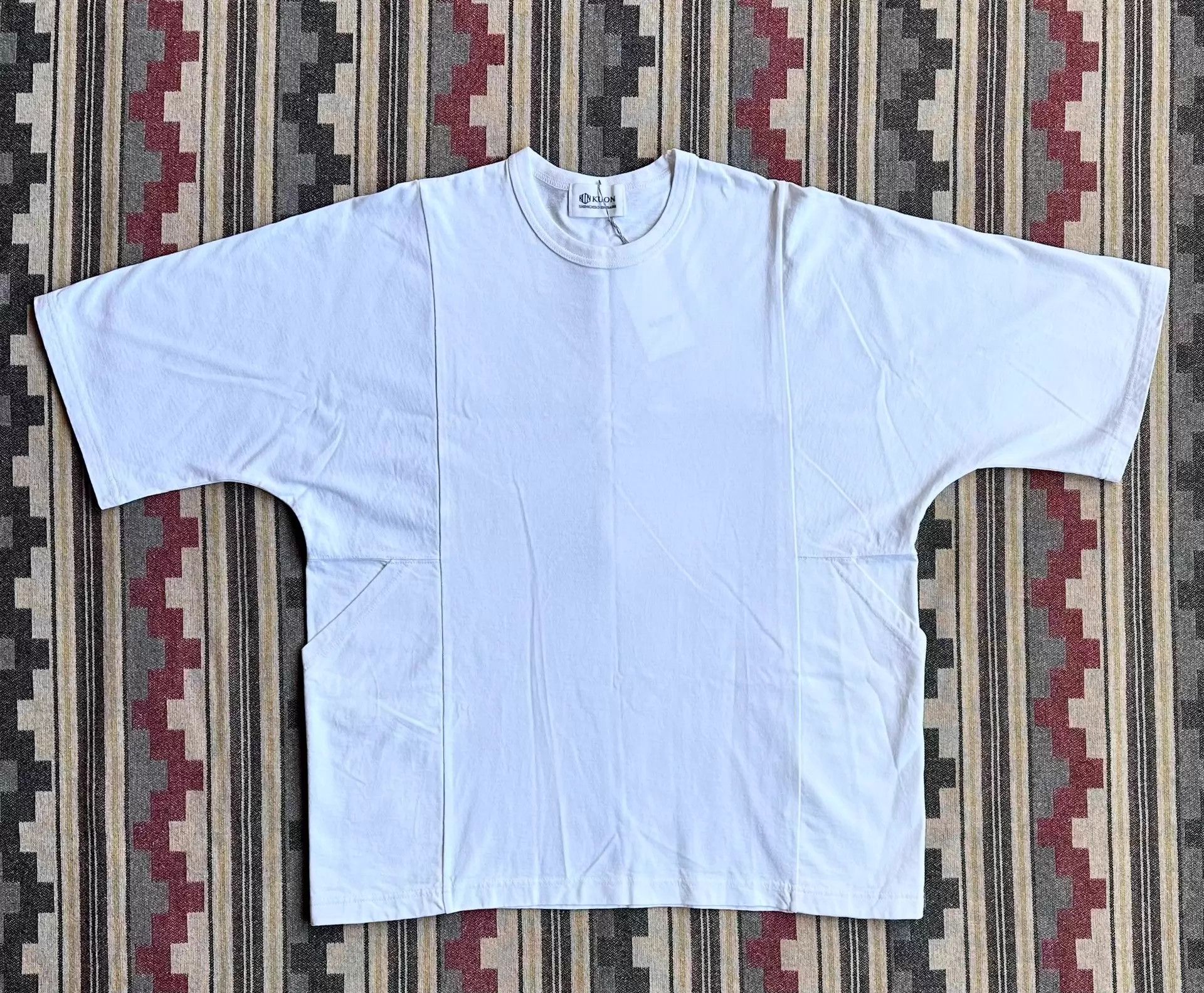 KUON KUON Kite Tee Oversized Heavyweight Pocket Wht/Lav Size US M / EU 48-50 / 2 - 2 Thumbnail