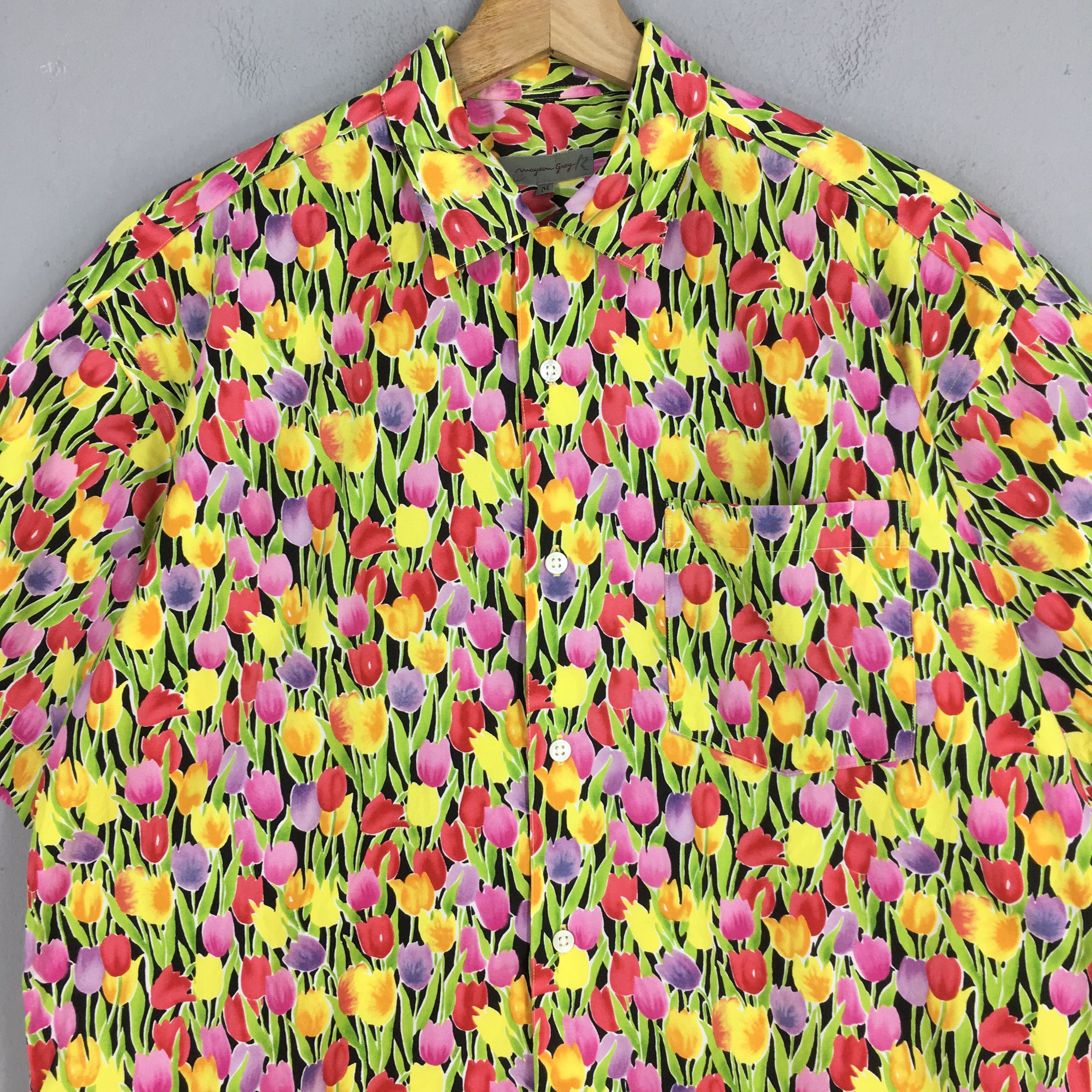 Vintage Vintage Mayson Tulips Bulb Flower Shirt Medium Size US M / EU 48-50 / 2 - 2 Thumbnail