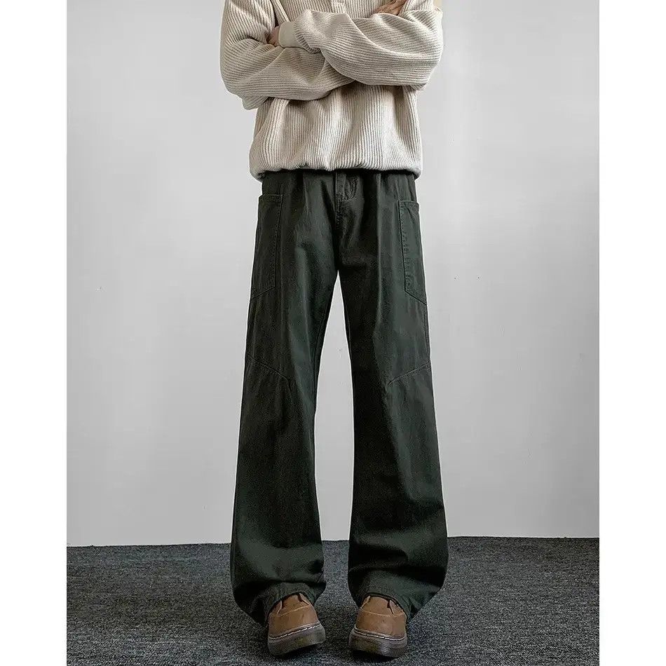 Japanese Brand Retro loose straight leg casual jeans Size US 32 / EU 48 - 4 Thumbnail