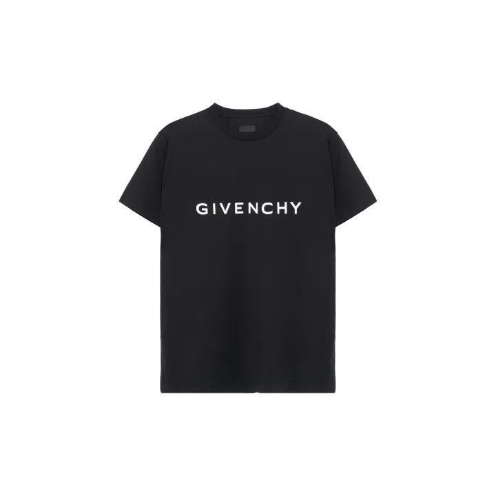 Other Givenchy Givenchy Black Logo Print Loose TShirt -2507 Size US L / EU 52-54 / 3 - 1 Thumbnail
