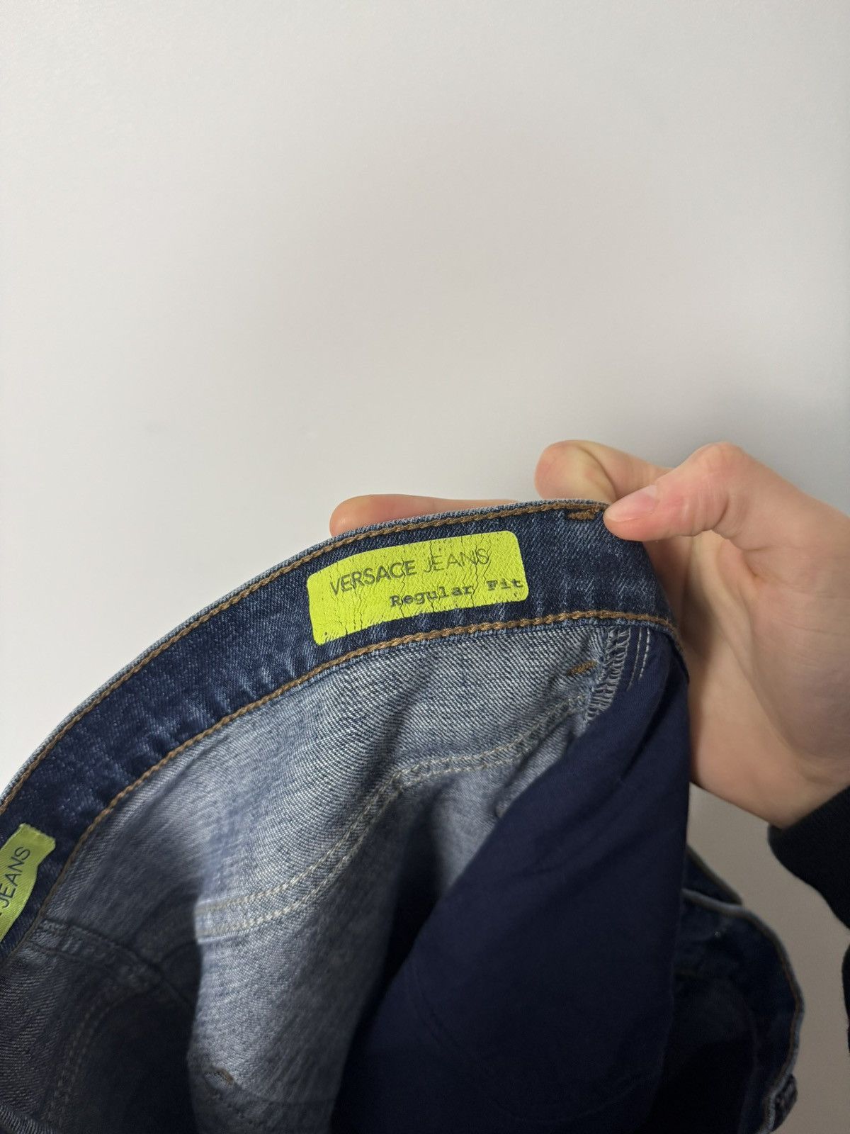 Versace Versace Jeans Metal Logo Denim Luxury Designer Y2K style Size US 31 - 18 Thumbnail